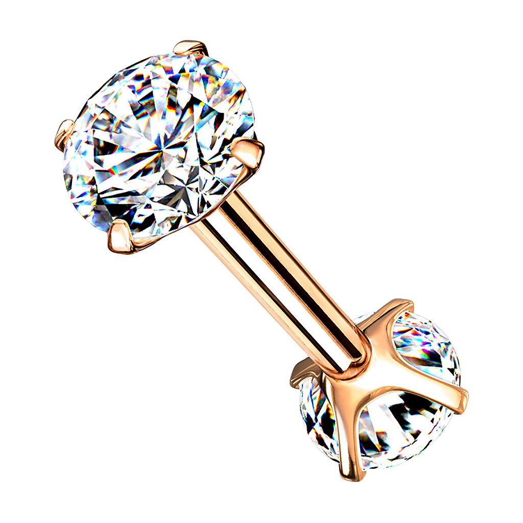 Taffstyle Piercing-Set Tragus Daith Piercing Zirkonia