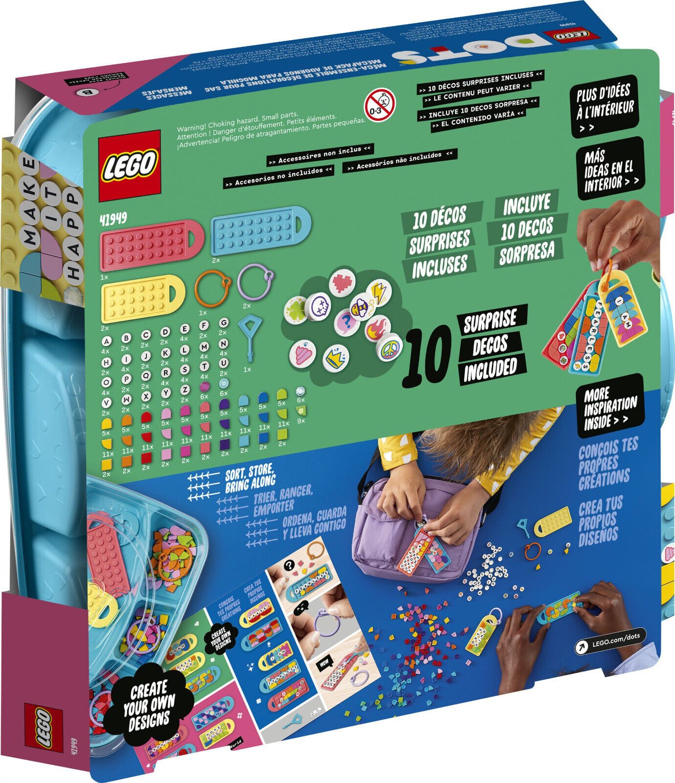 LEGO® LEGO® Dots Taschenanhänger Kreativset -