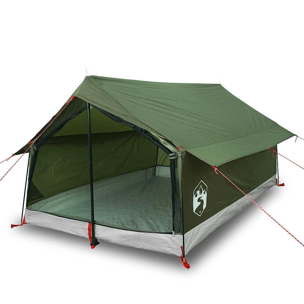 vidaXL Kuppelzelt Campingzelt 2 Personen Olivgrün