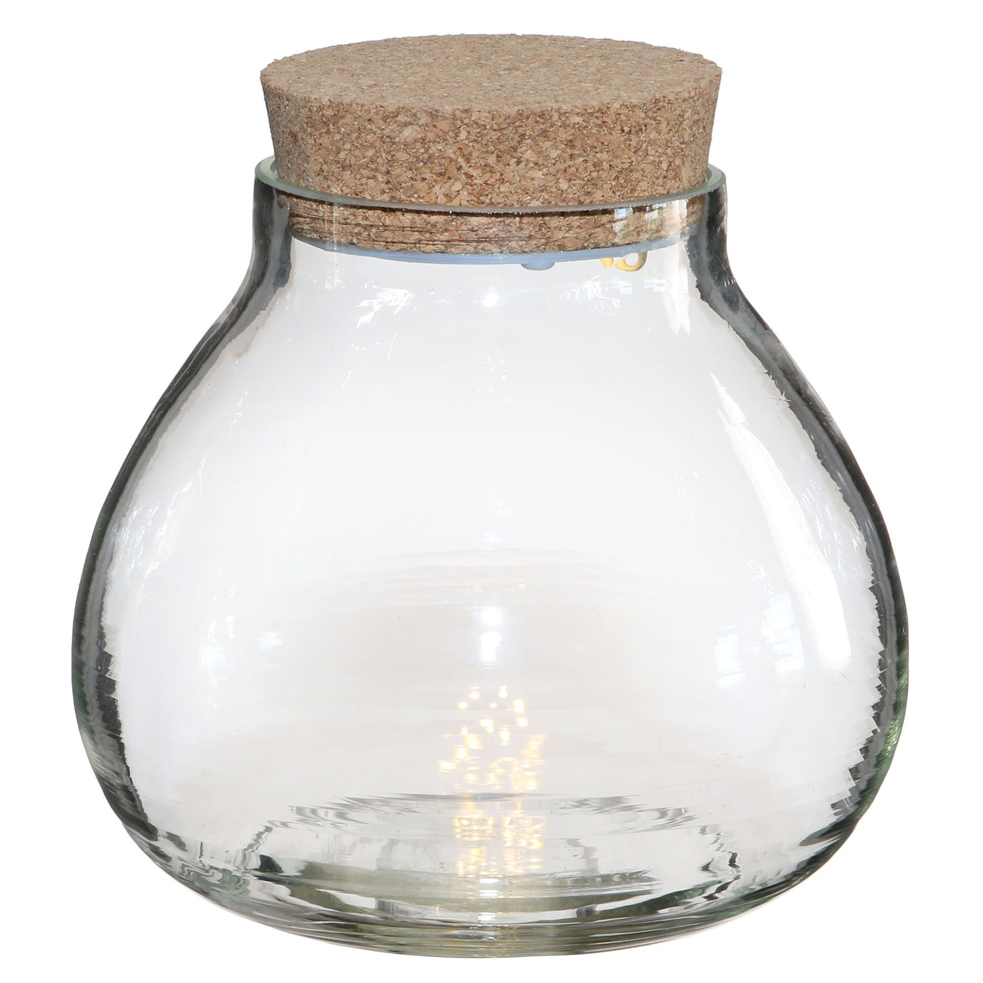 Annastore Übertopf Pflanz-Terrarium mit LED-Beleuchtung -