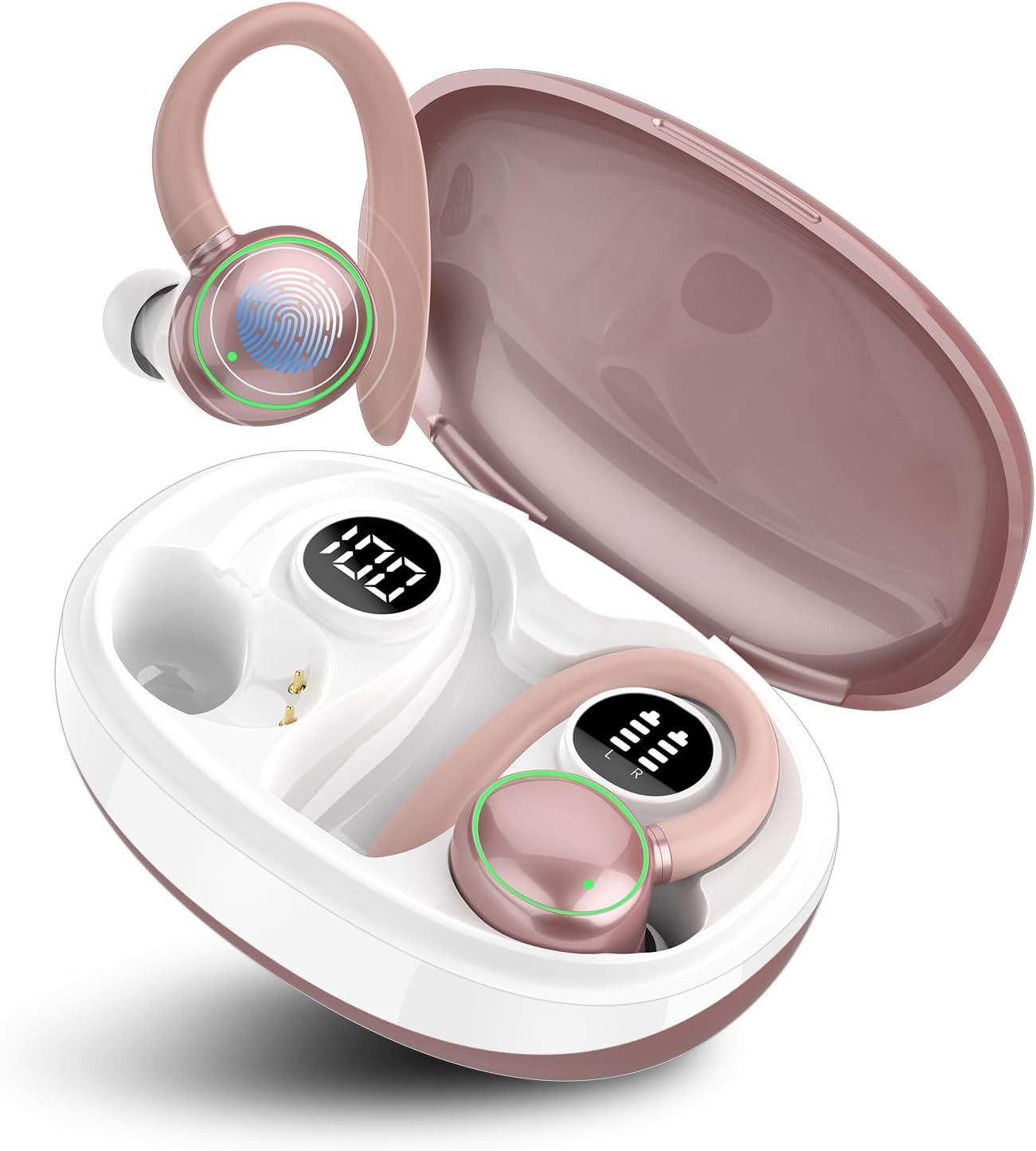 BRAIDOL Open-Ear-Kopfhörer,Bluetooth kopfhörer Sport, Kopfhörer Kabellos