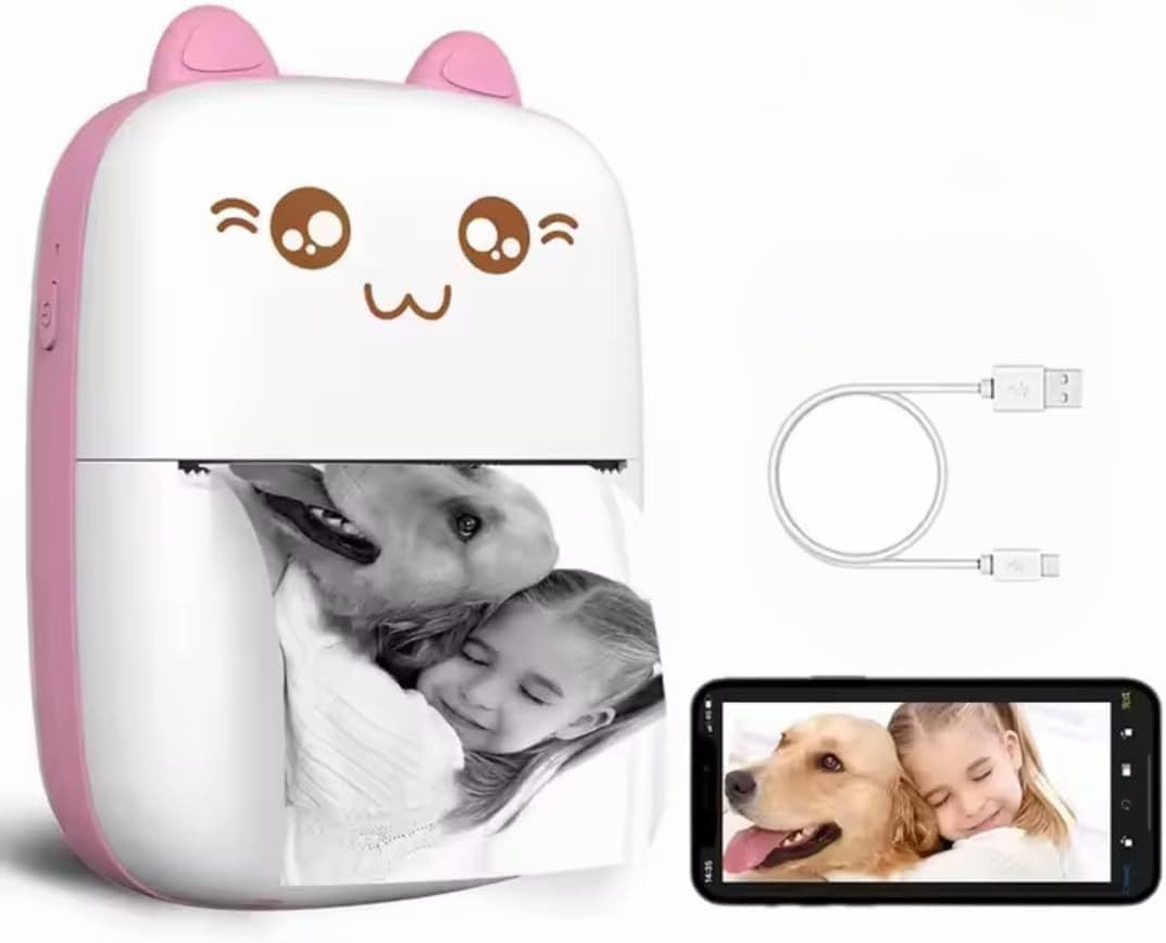 Vivitar Tragbarer Sticker Bluetooth-Drucker für Notizen,