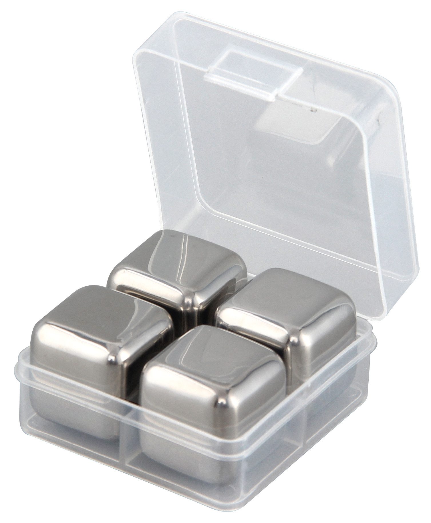 MATO Eiswürfel-Steine Kühlwürfel 4er-Set Edelstahl Whisky