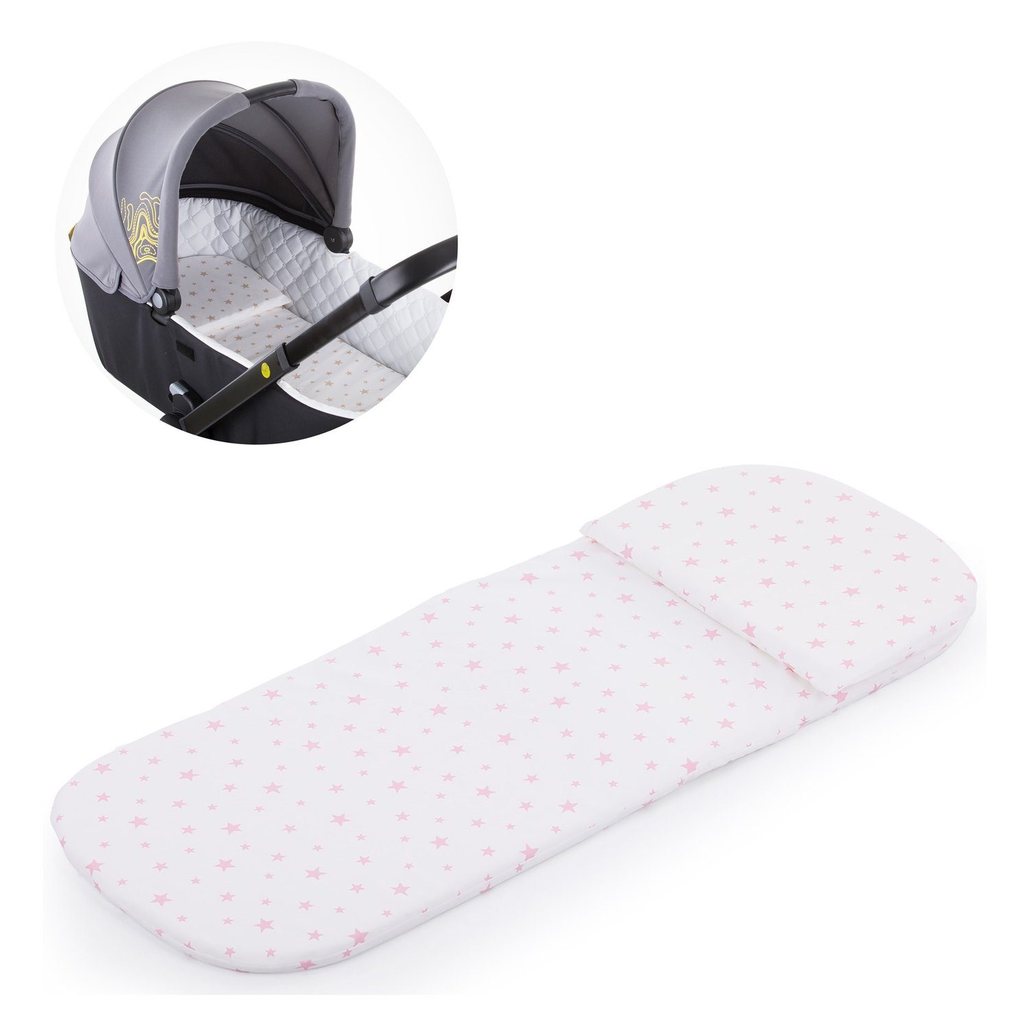 Chipolino Kinderwagen-Sitzauflage Kinderwagen Matratze, (2-tlg), für