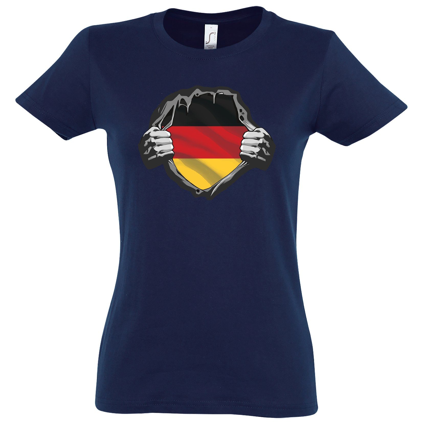 Youth Designz T-Shirt Deutschland Herz Damen