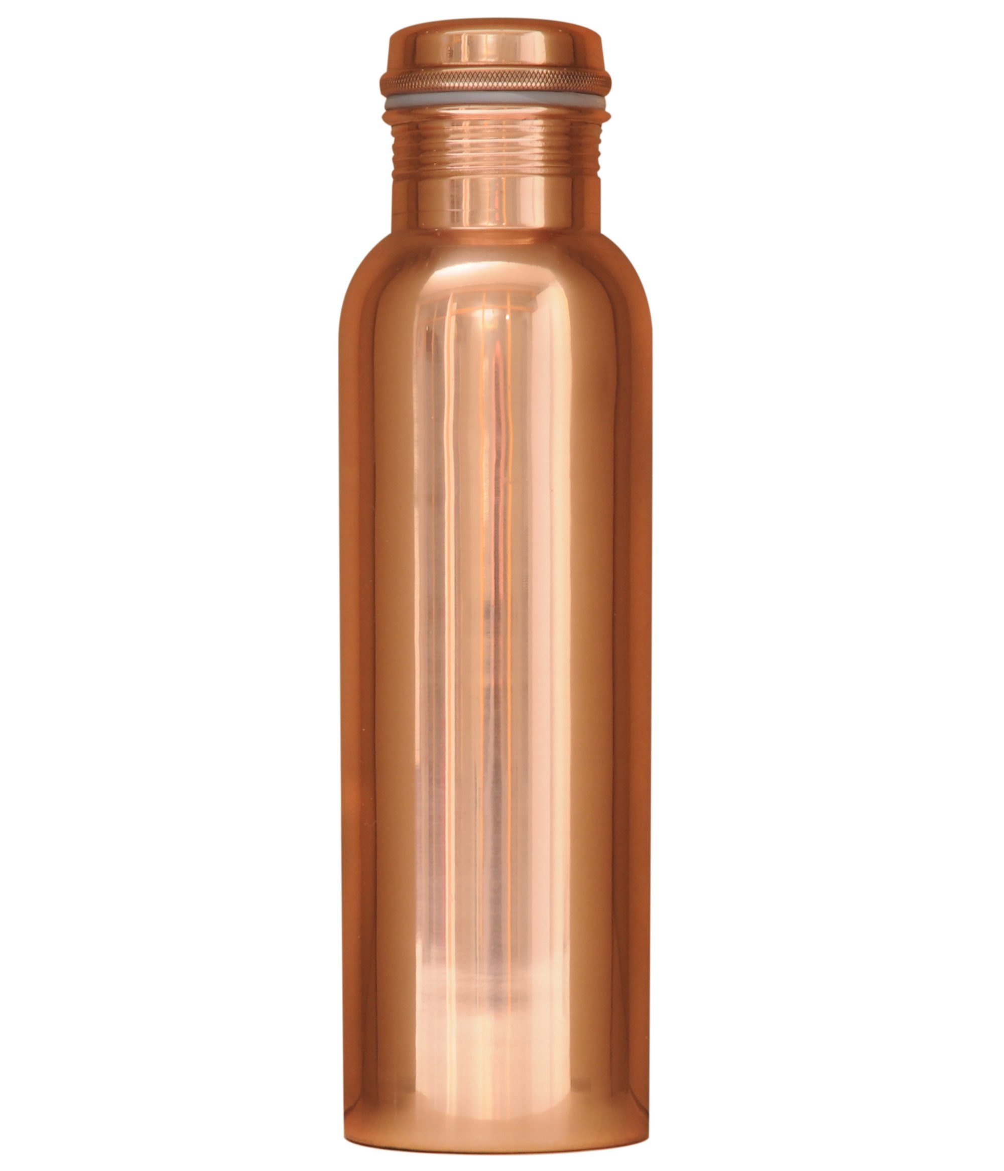 Yogishop Trinkflasche Kupferflasche glänzend, 0,9 l,