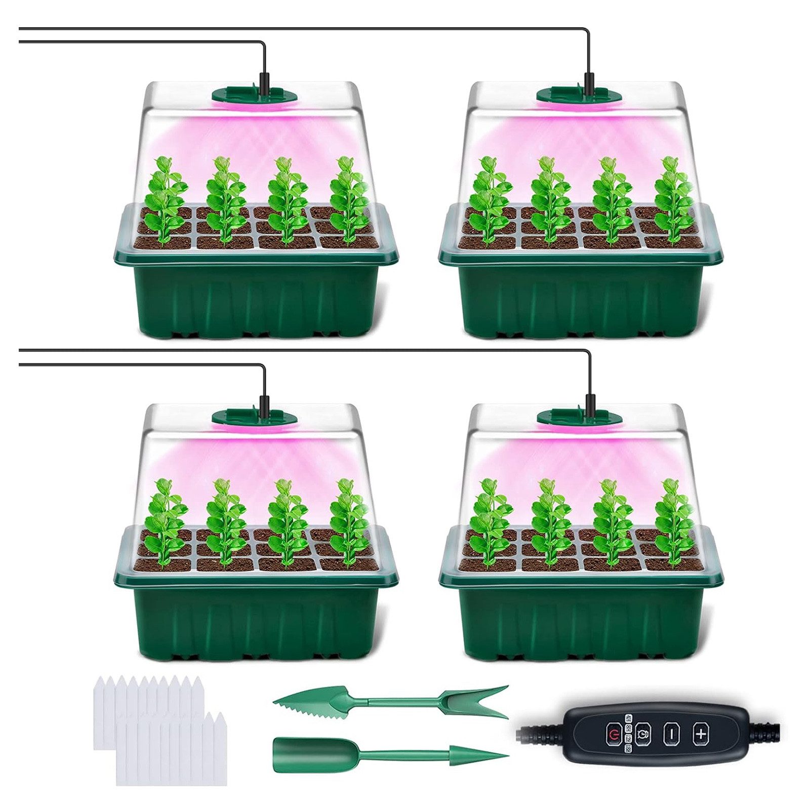 Qualra Gewächshaus Mini Gewächshaus Growbox Komplettset