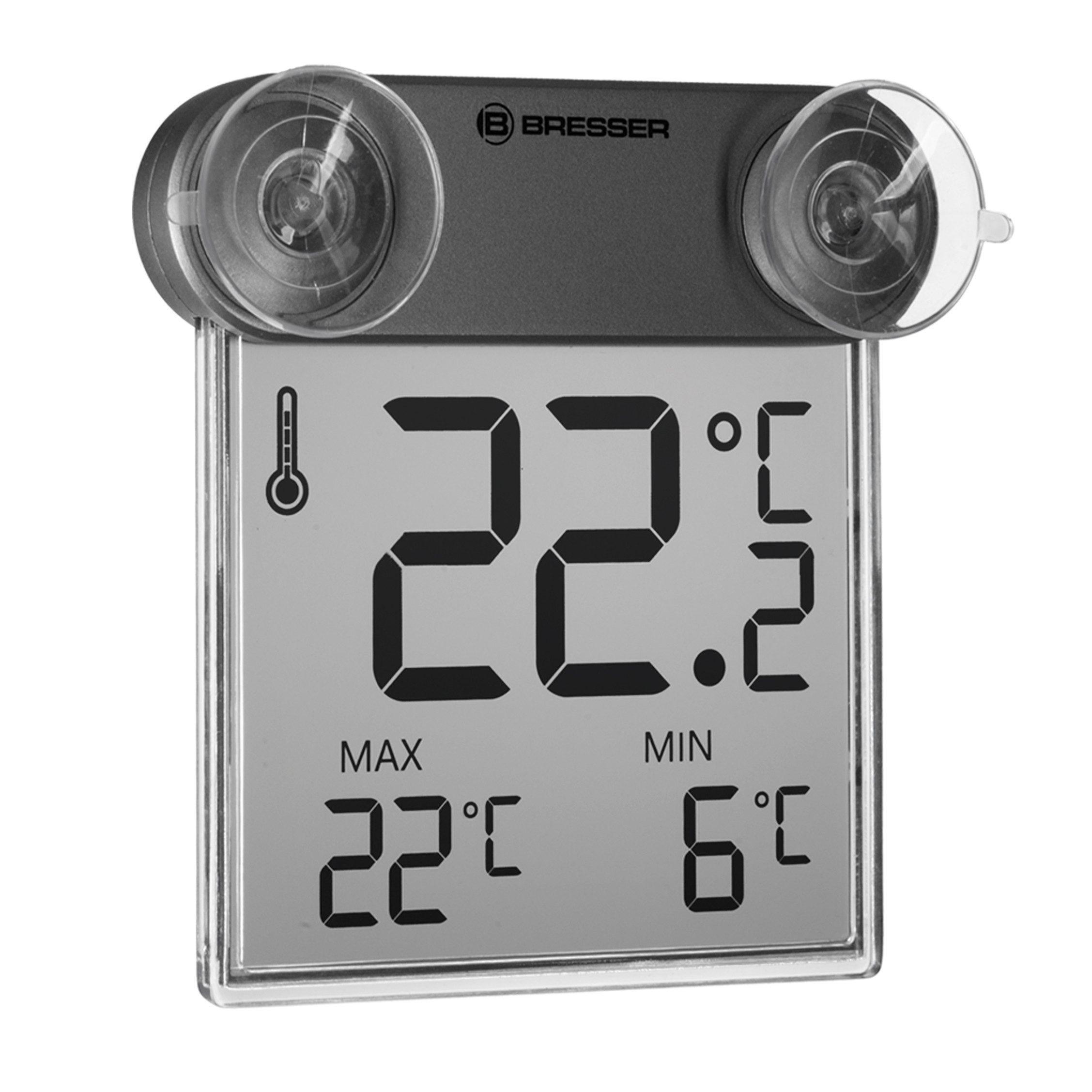 BRESSER Raumthermometer BRESSER Fensterthermometer Translucidus WT