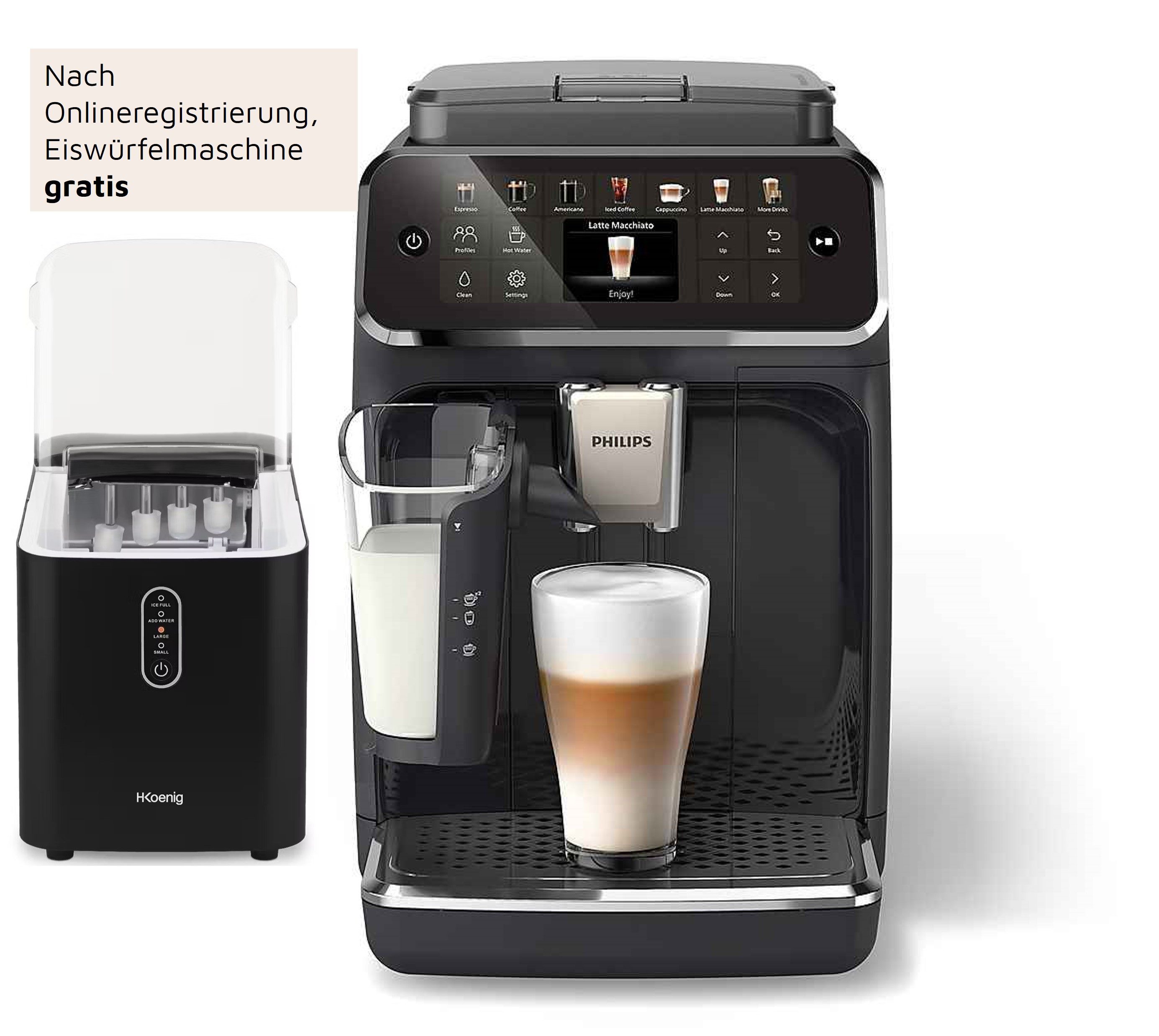 Philips Kaffeevollautomat EP4441/50 4400 Series, 12