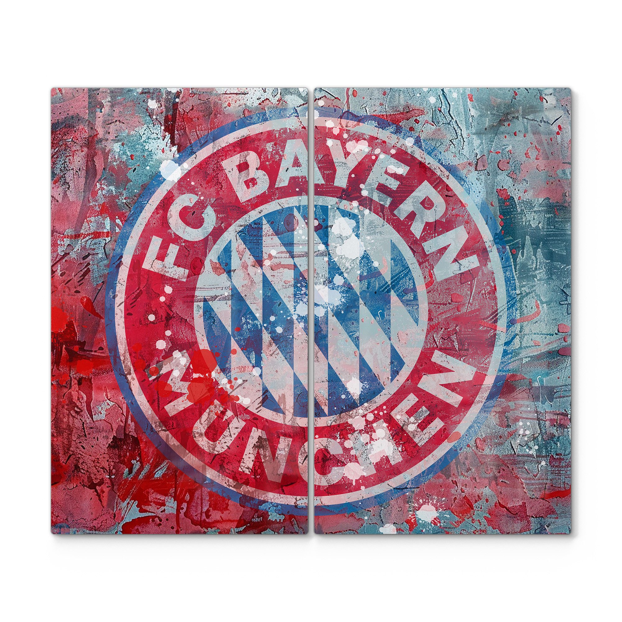 DEQORI Herdblende-/Abdeckplatte 'Wappen FC Bayern München',