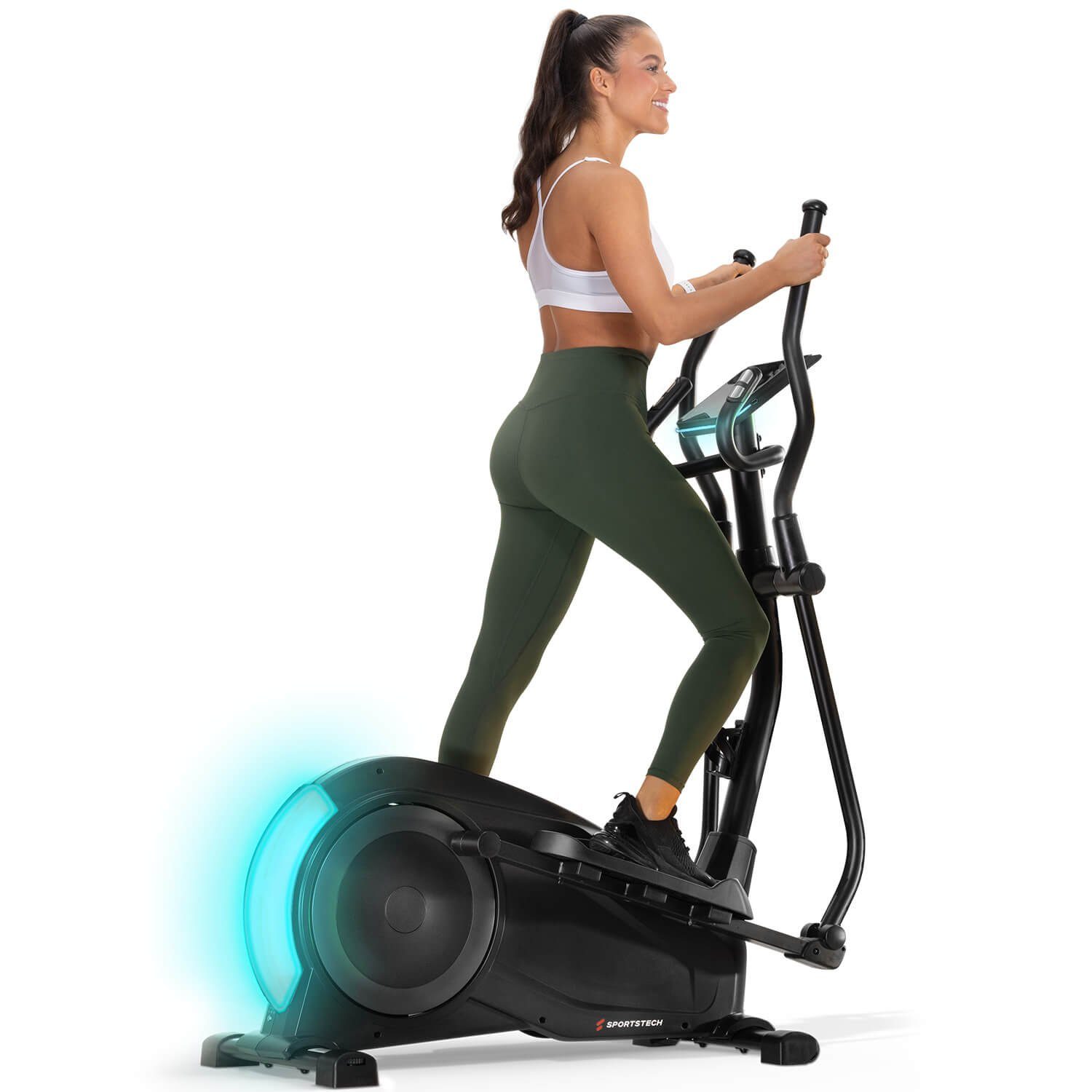 Sportstech Crosstrainer CX700, 24 Widerstandsstufen, LCD-Display,