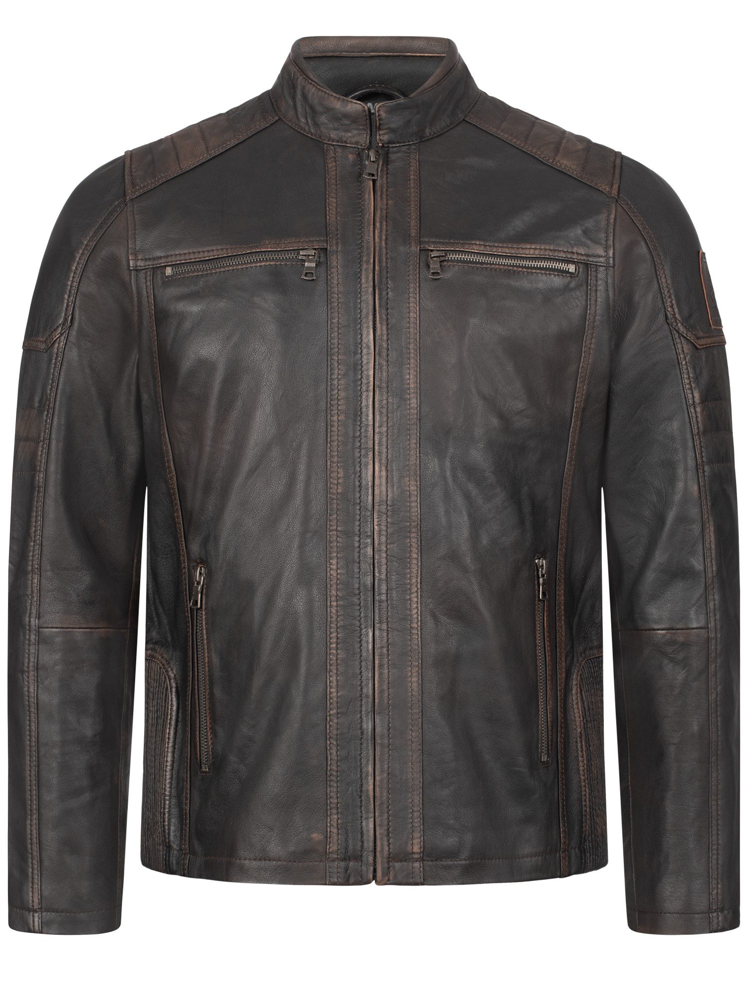 Rock Creek Lederjacke Herren Lederjacke H-383