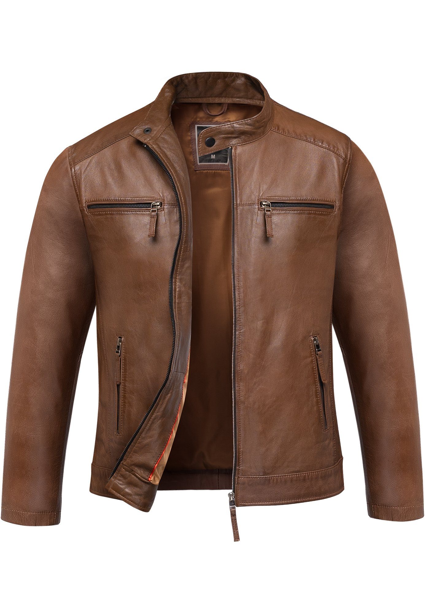 Amaci&Sons Lederjacke CICERO Lederjacke Echtleder Herren