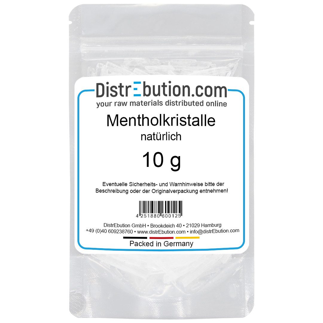 DistrEbution Sauna-Aufgussset Mentholkristalle aus 100% Minzöl,