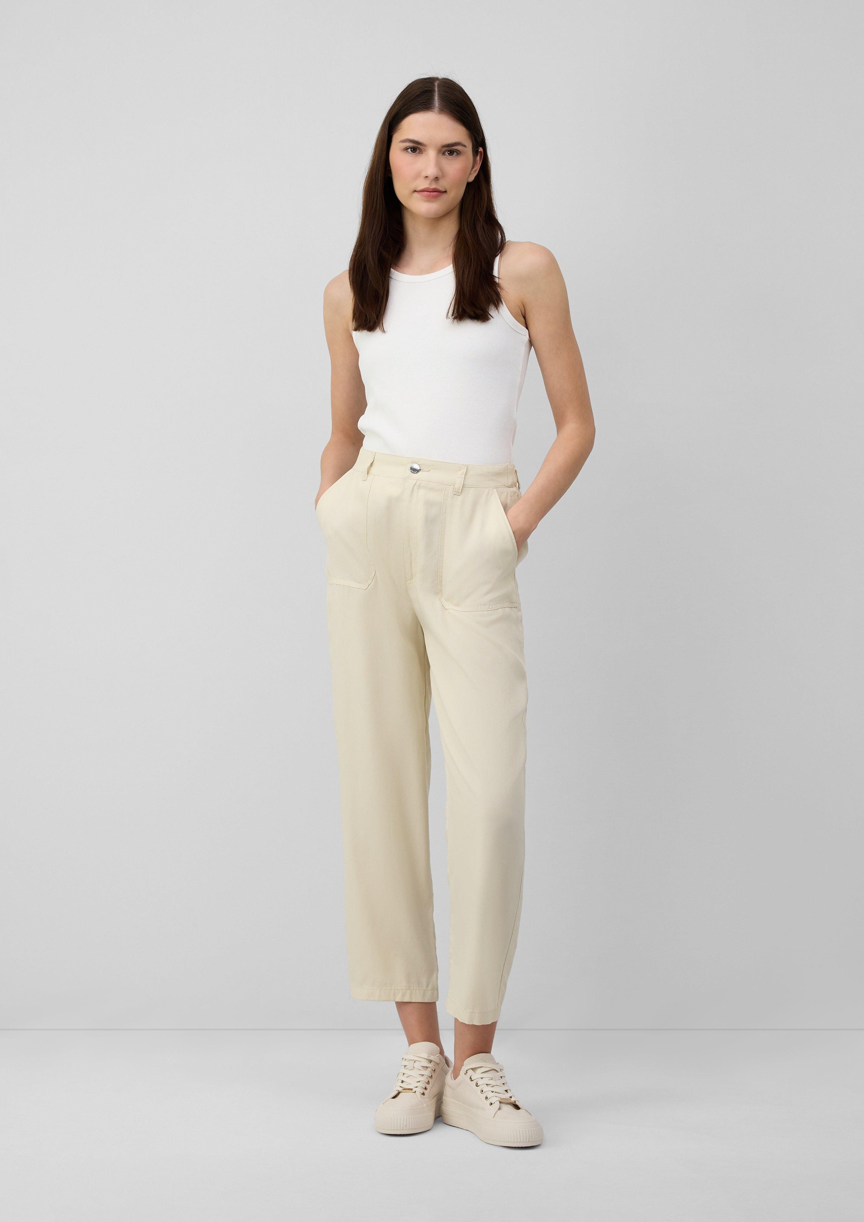 s.Oliver 7/8-Hose Cropped Barrel-Leg-Hose im Relaxed