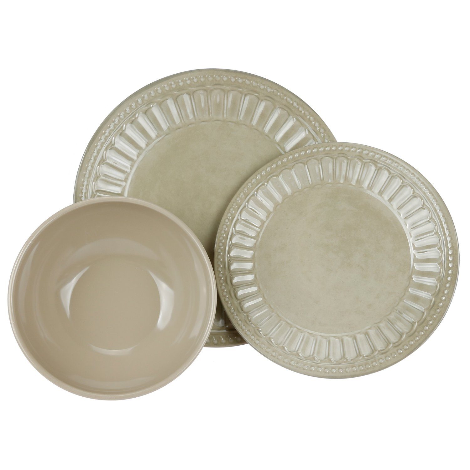 HEKERS Geschirr-Set Camping-Geschirr Set Melamin 1-4