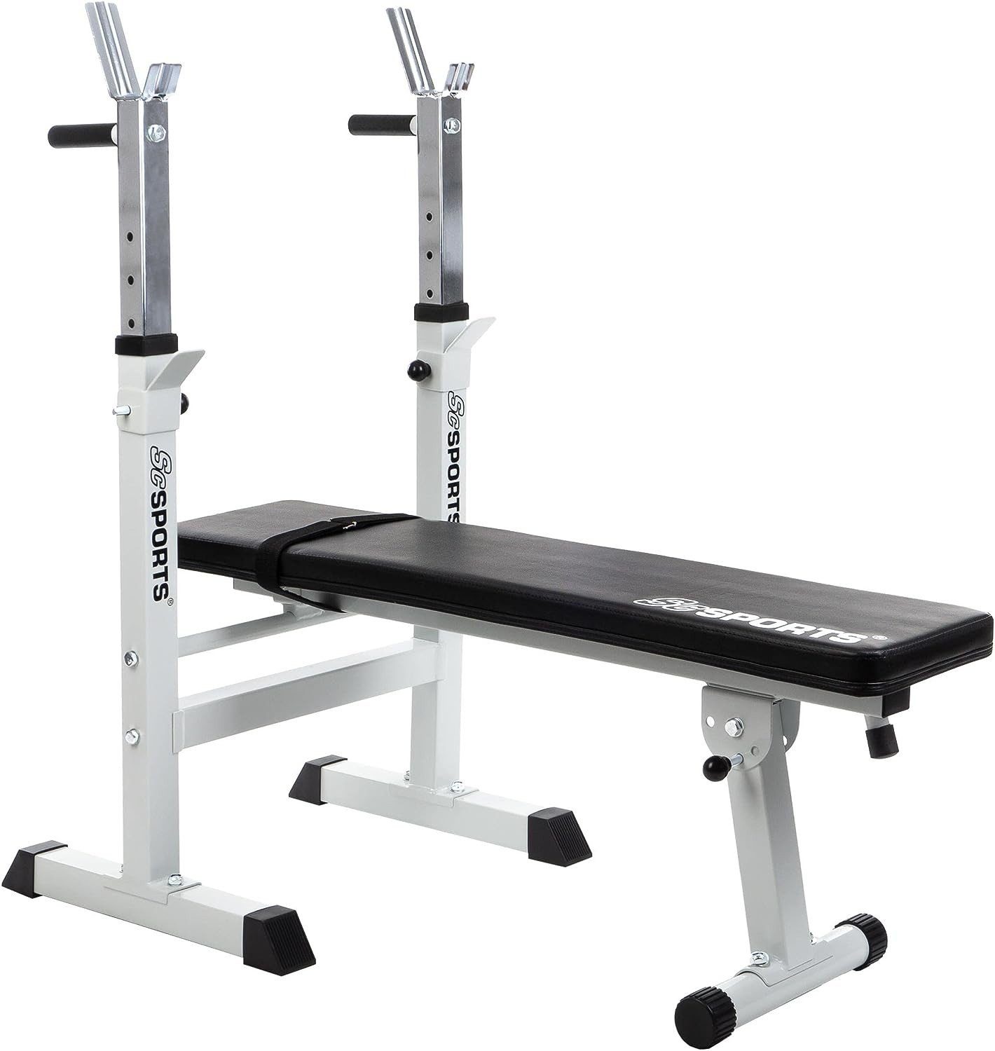 ScSPORTS® Hantelbank Klappbar Trainingsbank mit Ablage