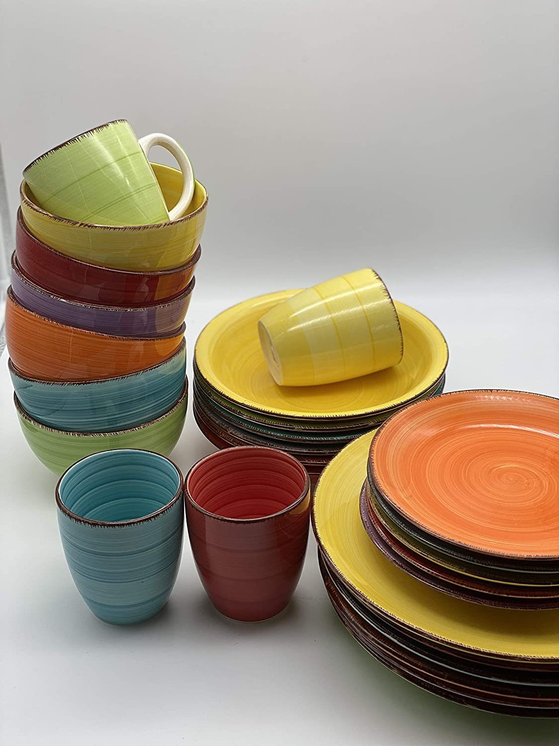 Riyashop Geschirr-Set Geschirr Uni