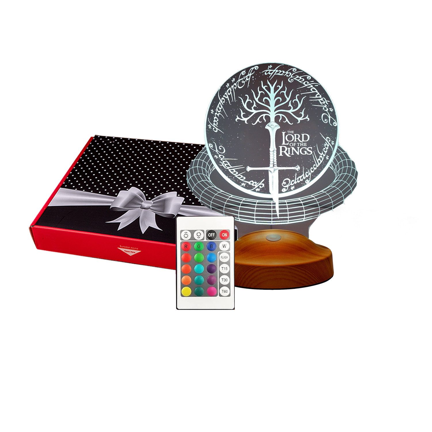 Geschenkelampe LED Nachttischlampe Schwert vom Herr