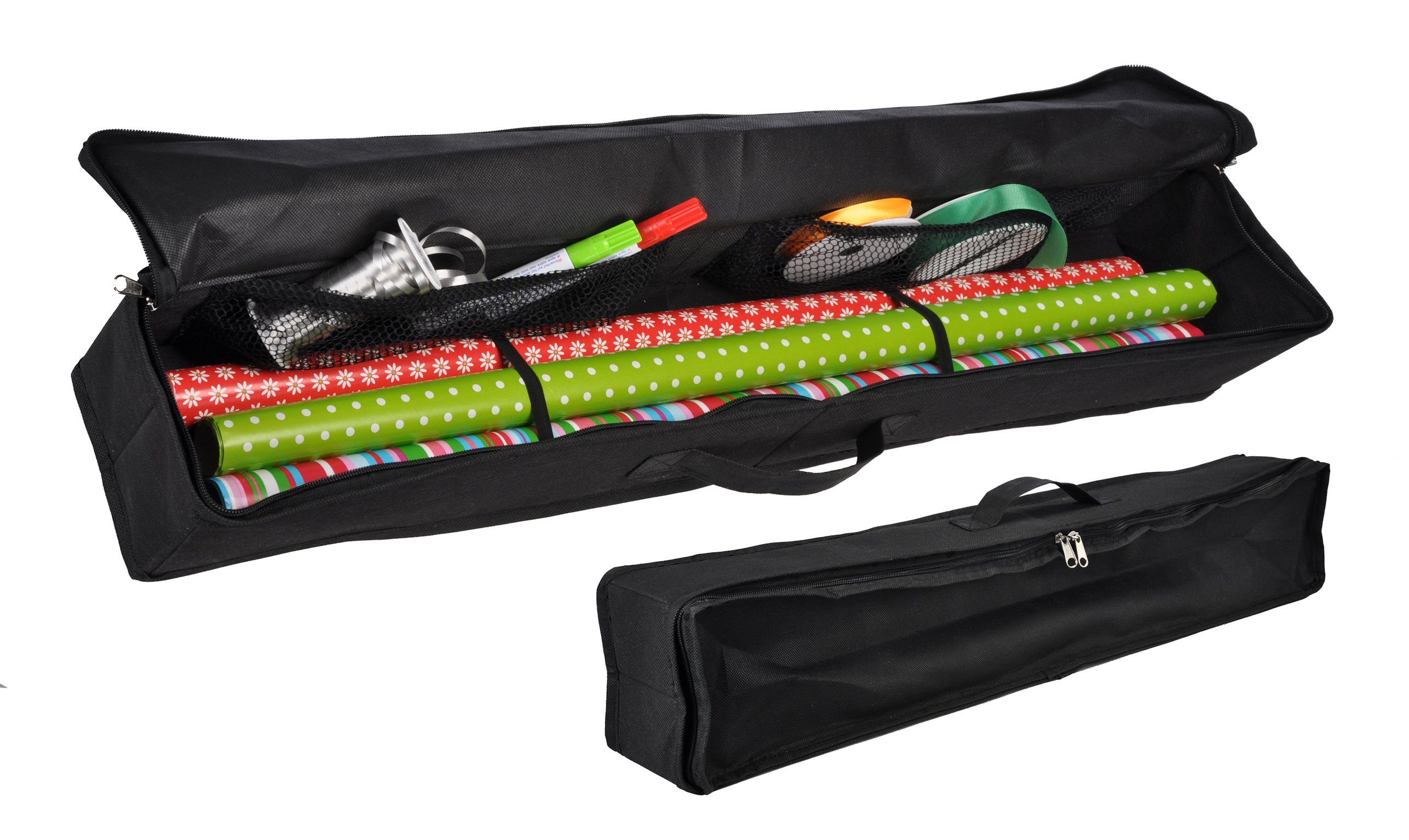 Spetebo Organizer Geschenkpapier Organizer Tasche schwarz