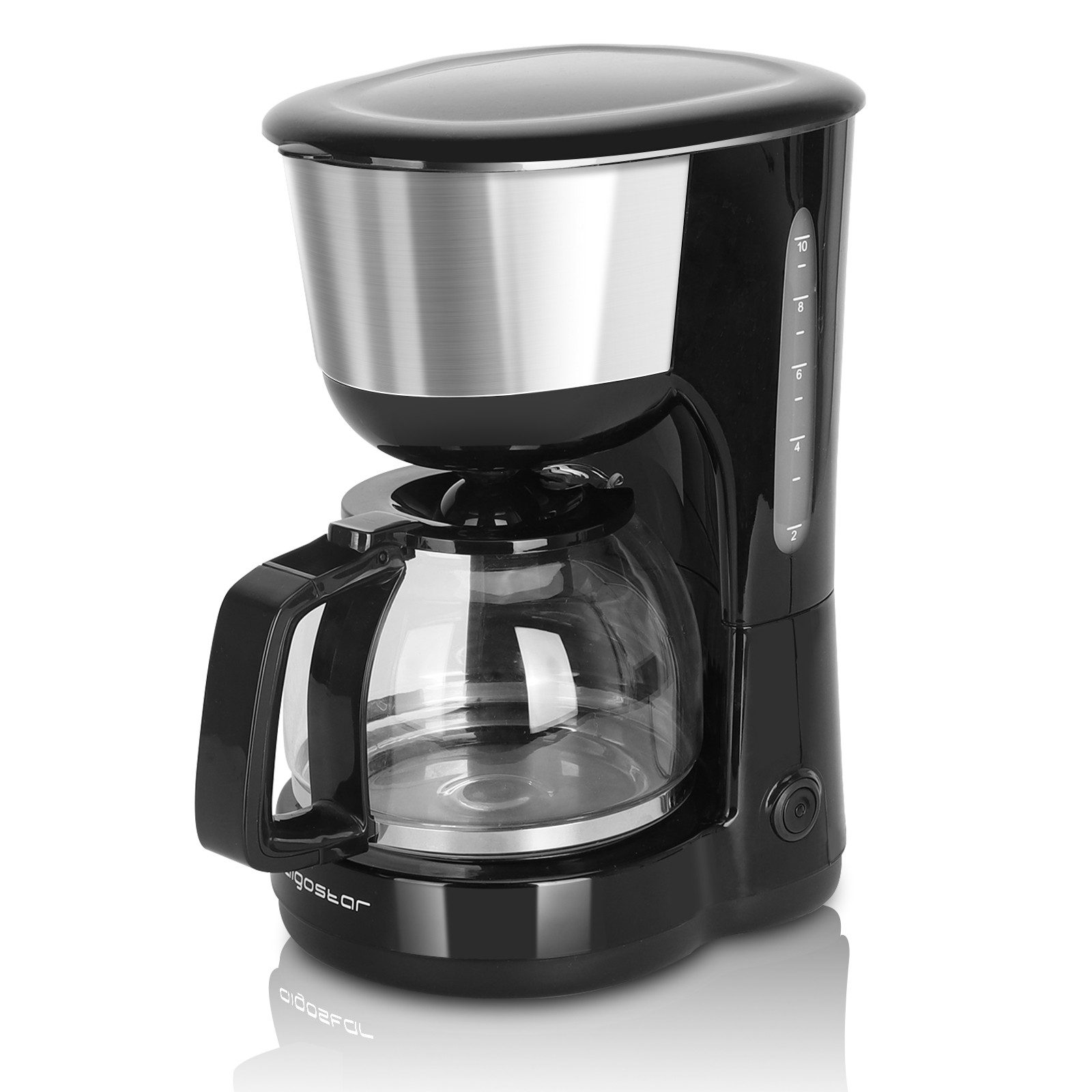 Aigostar Filterkaffeemaschine Filterkaffeemaschine Edelstahl, 1000W,10 Tassen,1,25l,