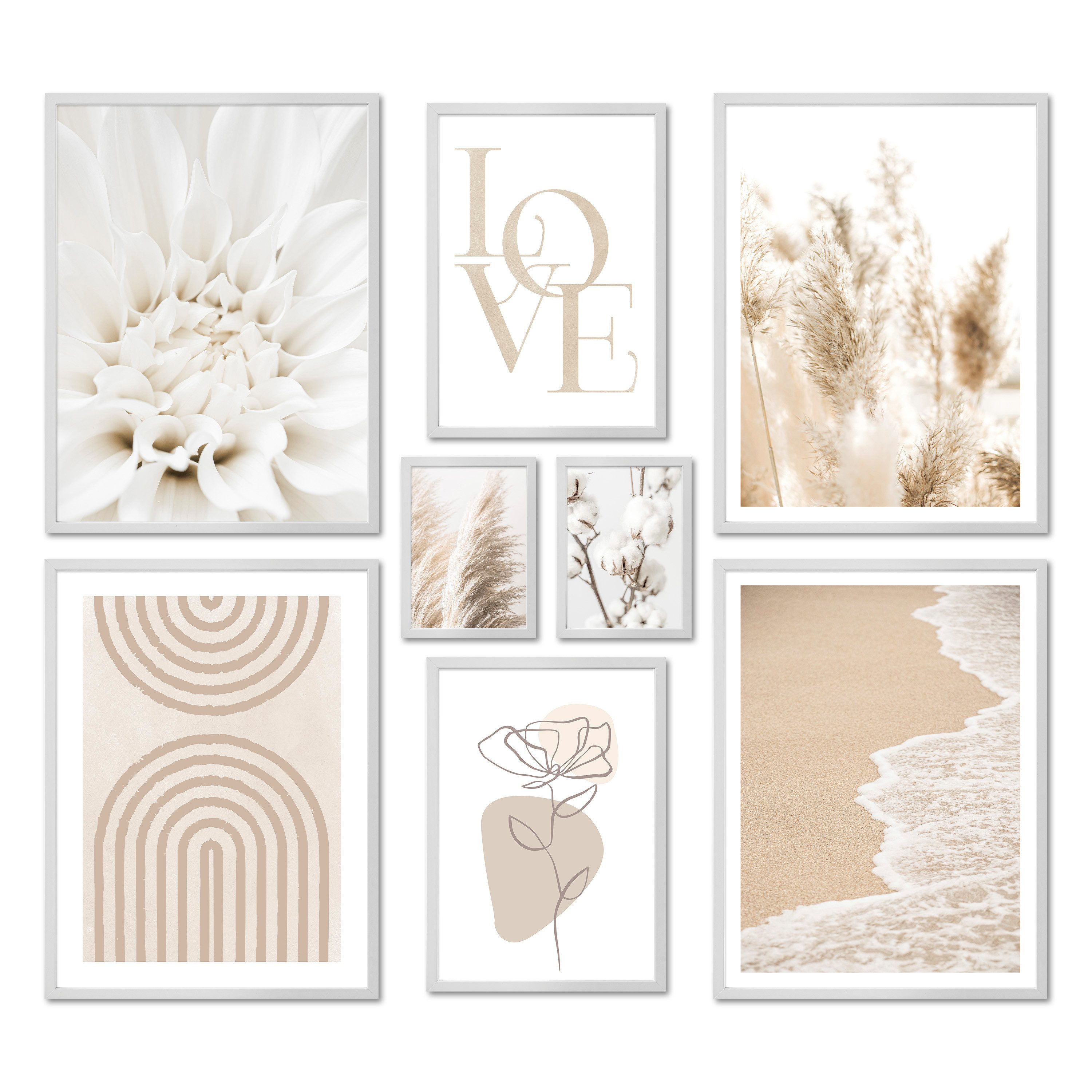 ARTFAVES Poster Poster Set - Beige