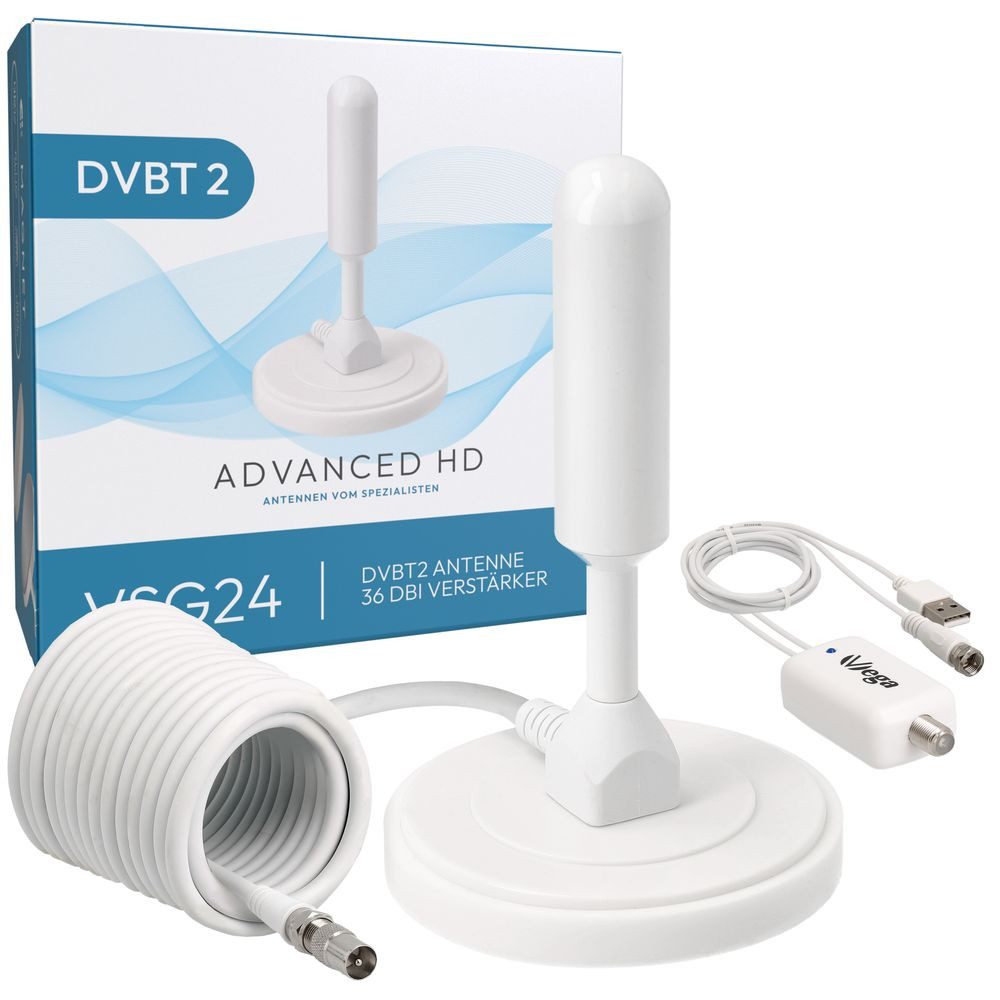 VSG24 DVBT2 Antenne mit Verstärker 36Db