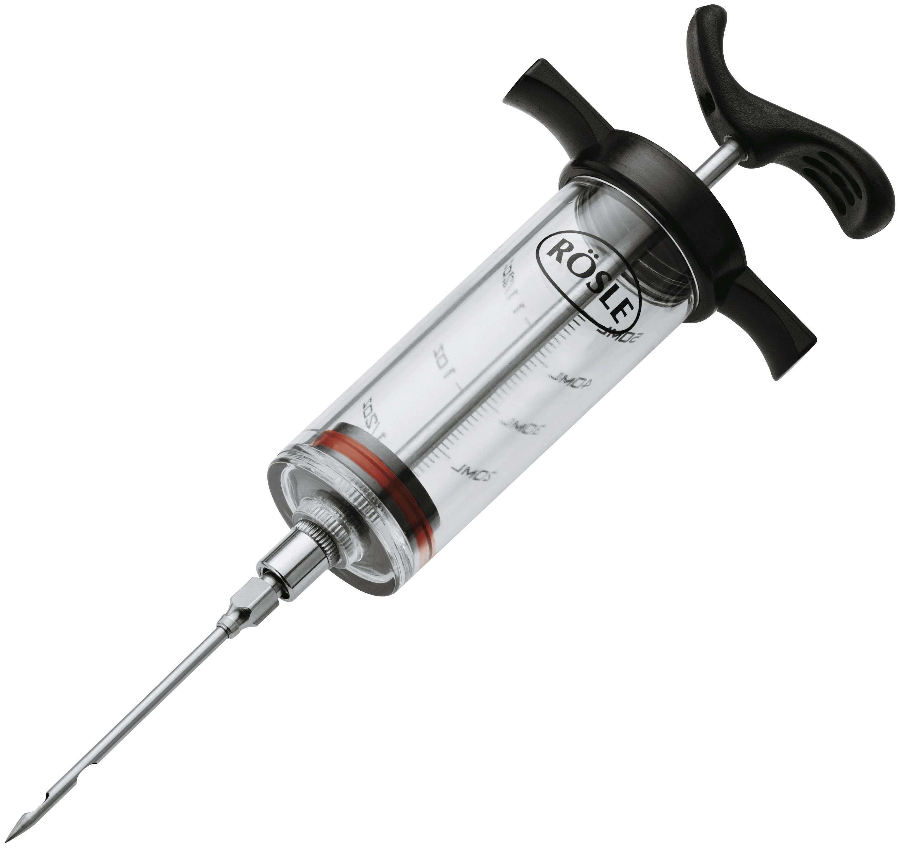 RÖSLE Marinierspritze 25058, Bratenspritze für 50