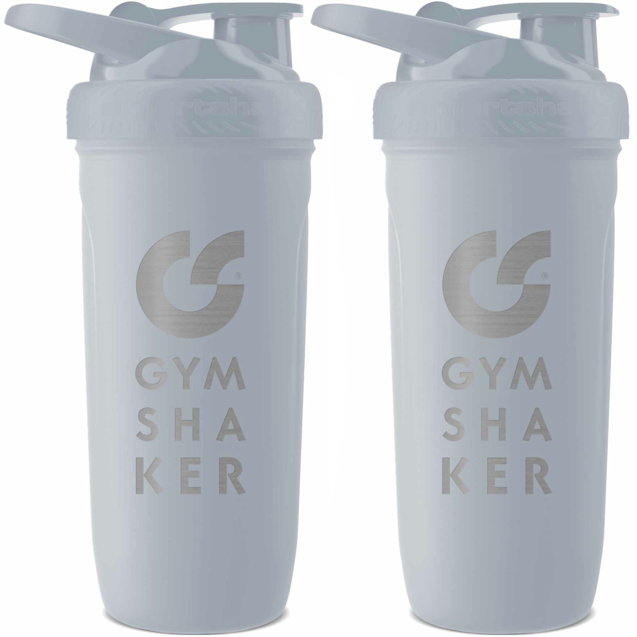 GYMSHAKER Protein Shaker Edelstahl 2er Pack