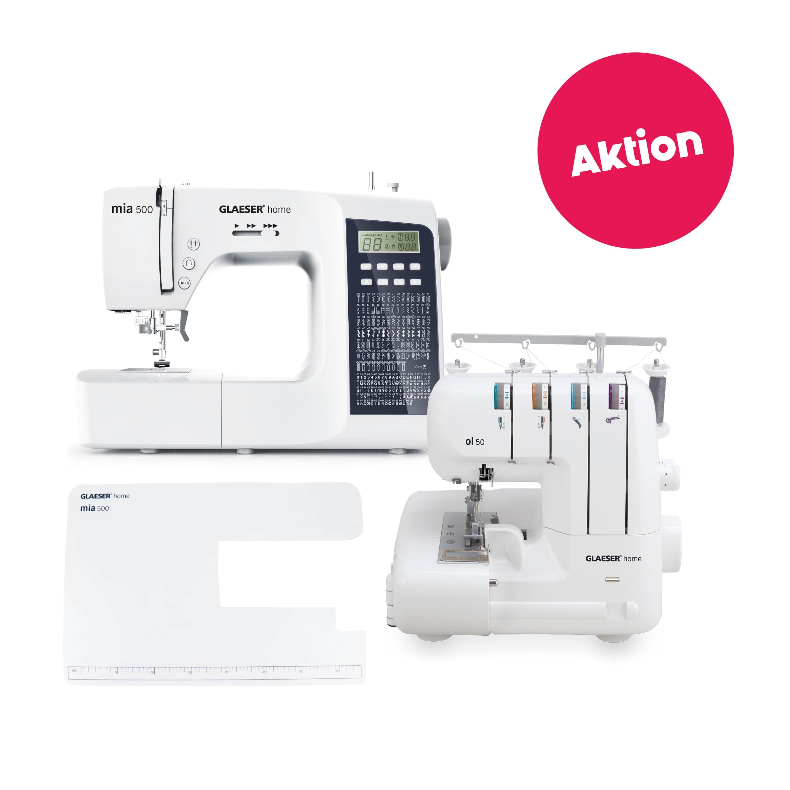 GLAESER home Nähmaschine GLAESERhome Pro-Bundle, ol50