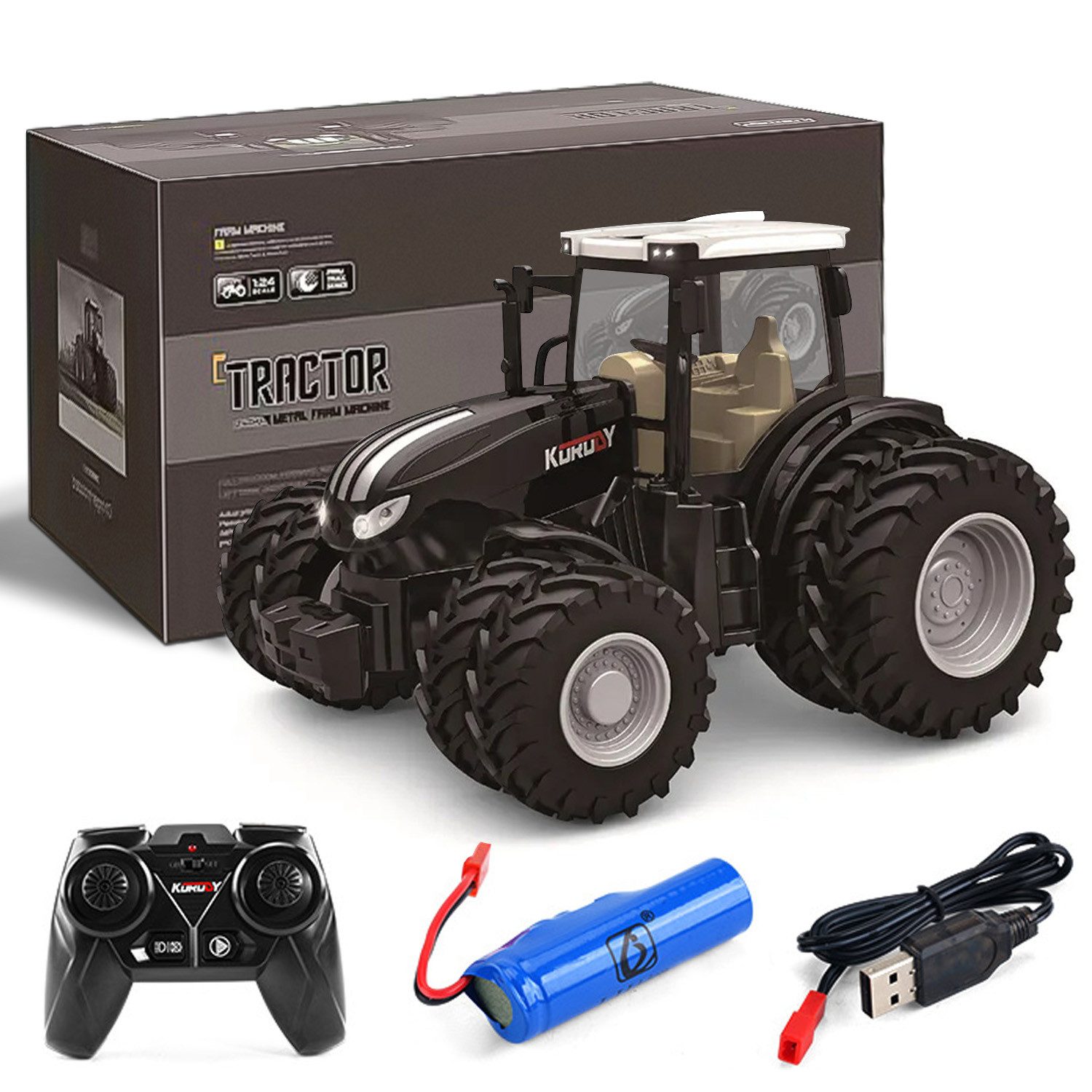 ZEUOPQ RC-Auto 2.4Ghz Ferngesteuertes Auto, 1:24