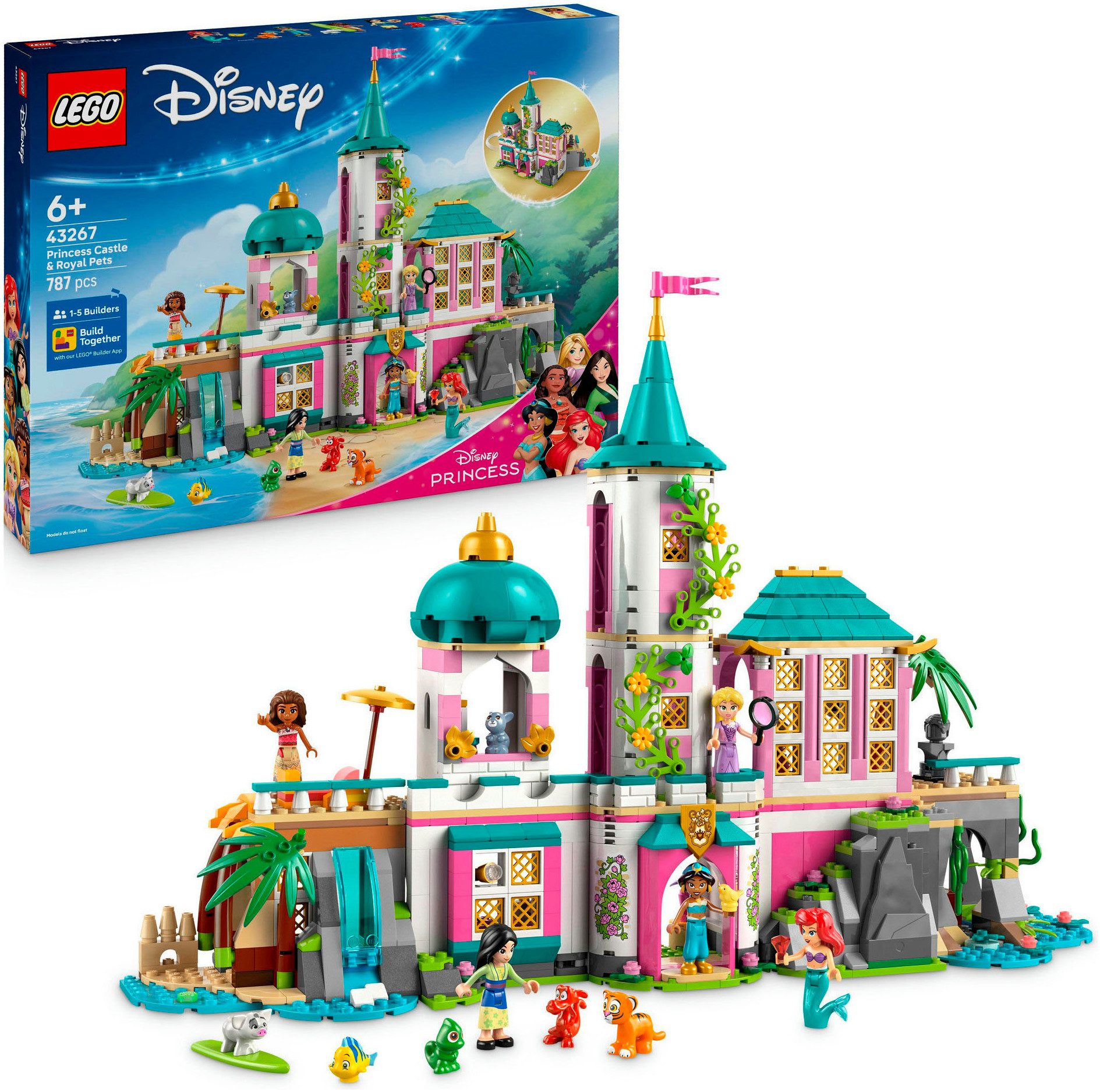 LEGO® Prinzessinnenschloss mit Haustieren (43267), LEGO