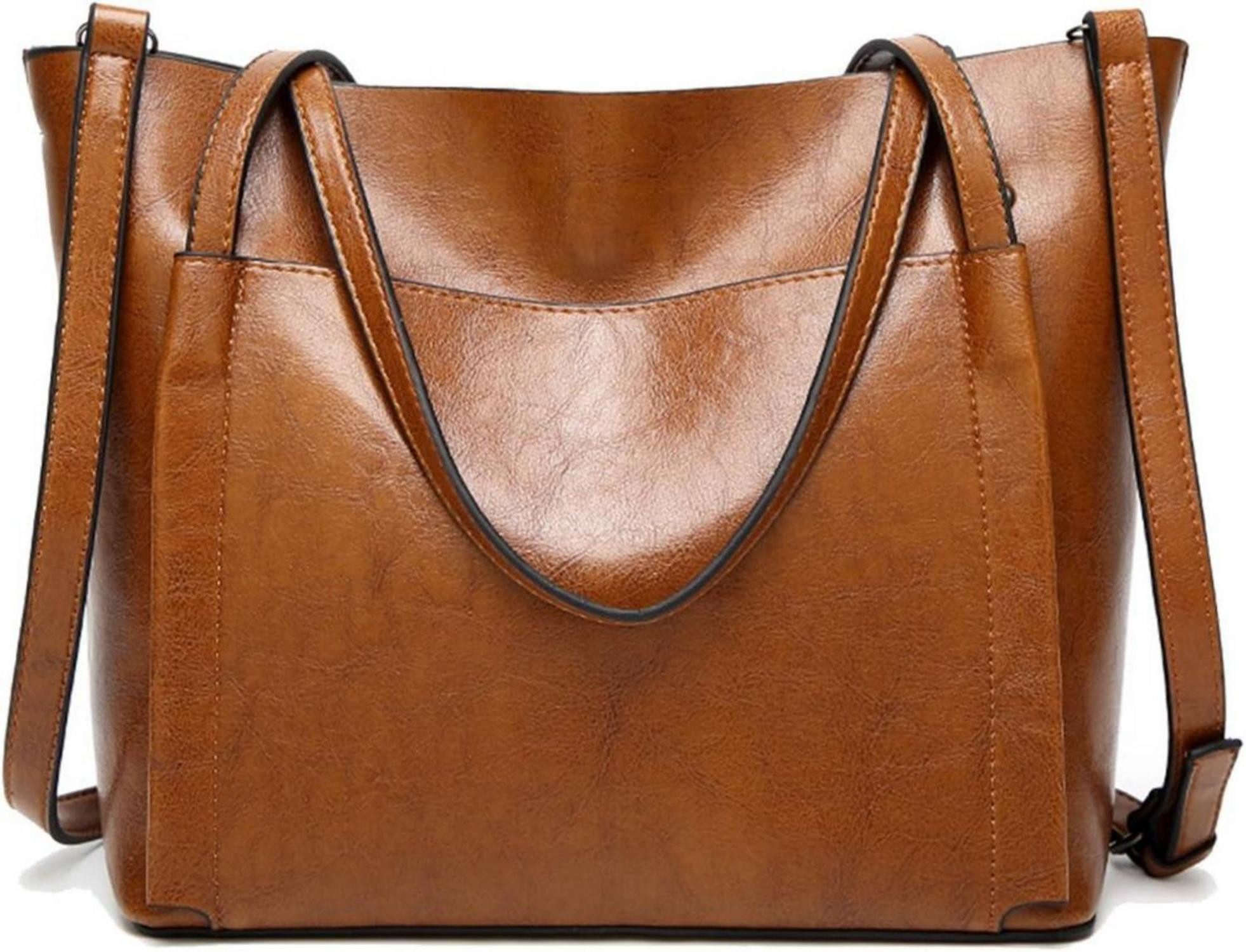 LuxusKollektion Shopper Damen Groß Shopper PU-Leder