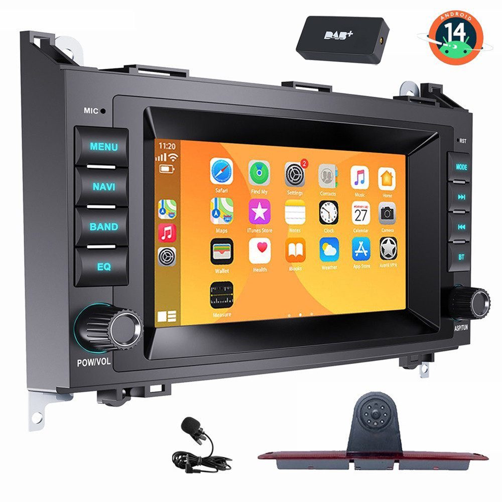 ESSGOO Bremsleuchte Rückfahrkamera Autoradio Für Mercedes