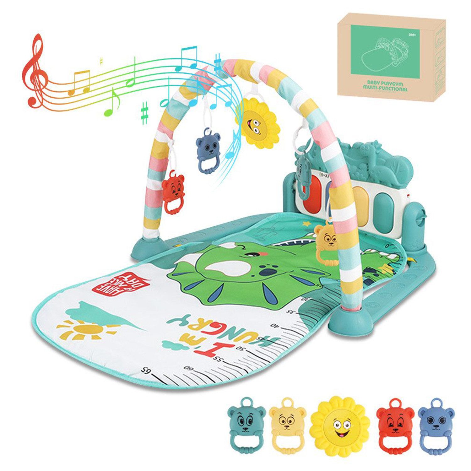 ZEUOPQ Spielbogen Baby Spieldecke mit Klavier