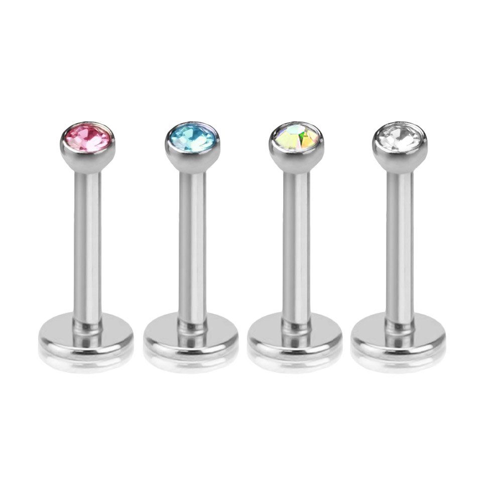 viva-adorno Piercing-Set Lippen Piercing Stecker mit
