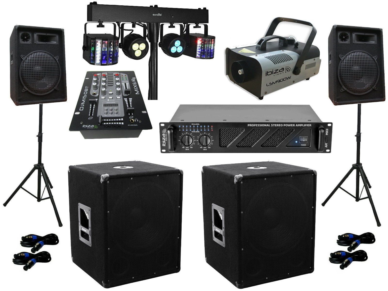 DSX DJ Set Mixer Anlage Nebel