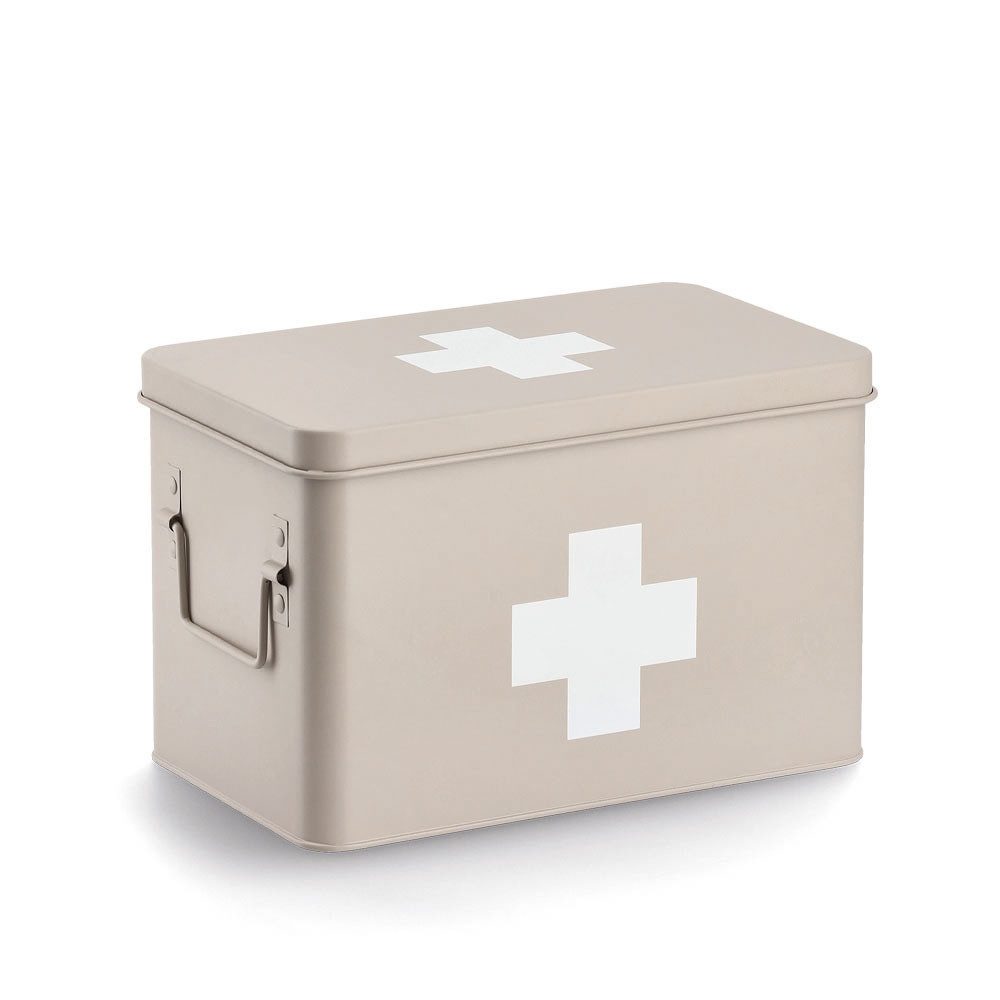 Zeller Present Ablageregal Medizinbox, Metall, beige