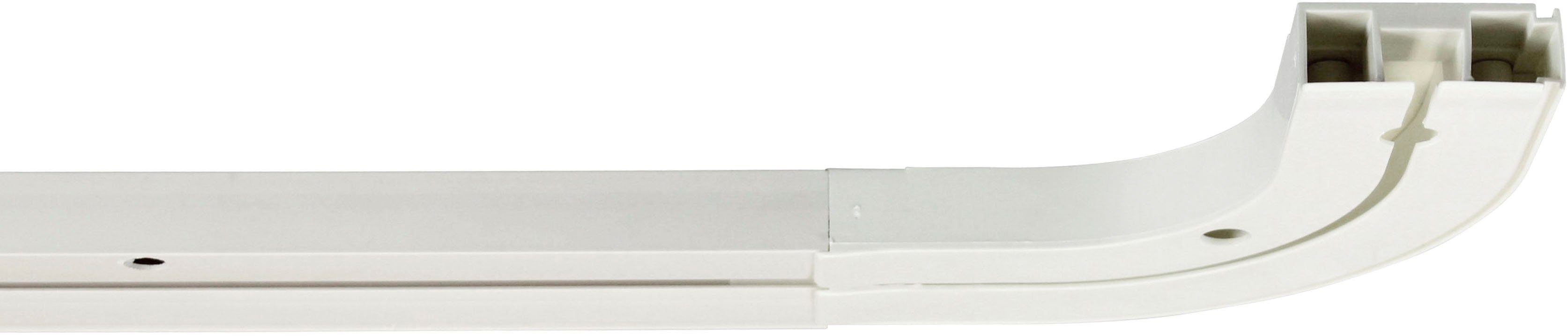 GARESA Gardinenschiene Kunststoffschiene CREDO, 1-läufig, Wunschmaßlänge,