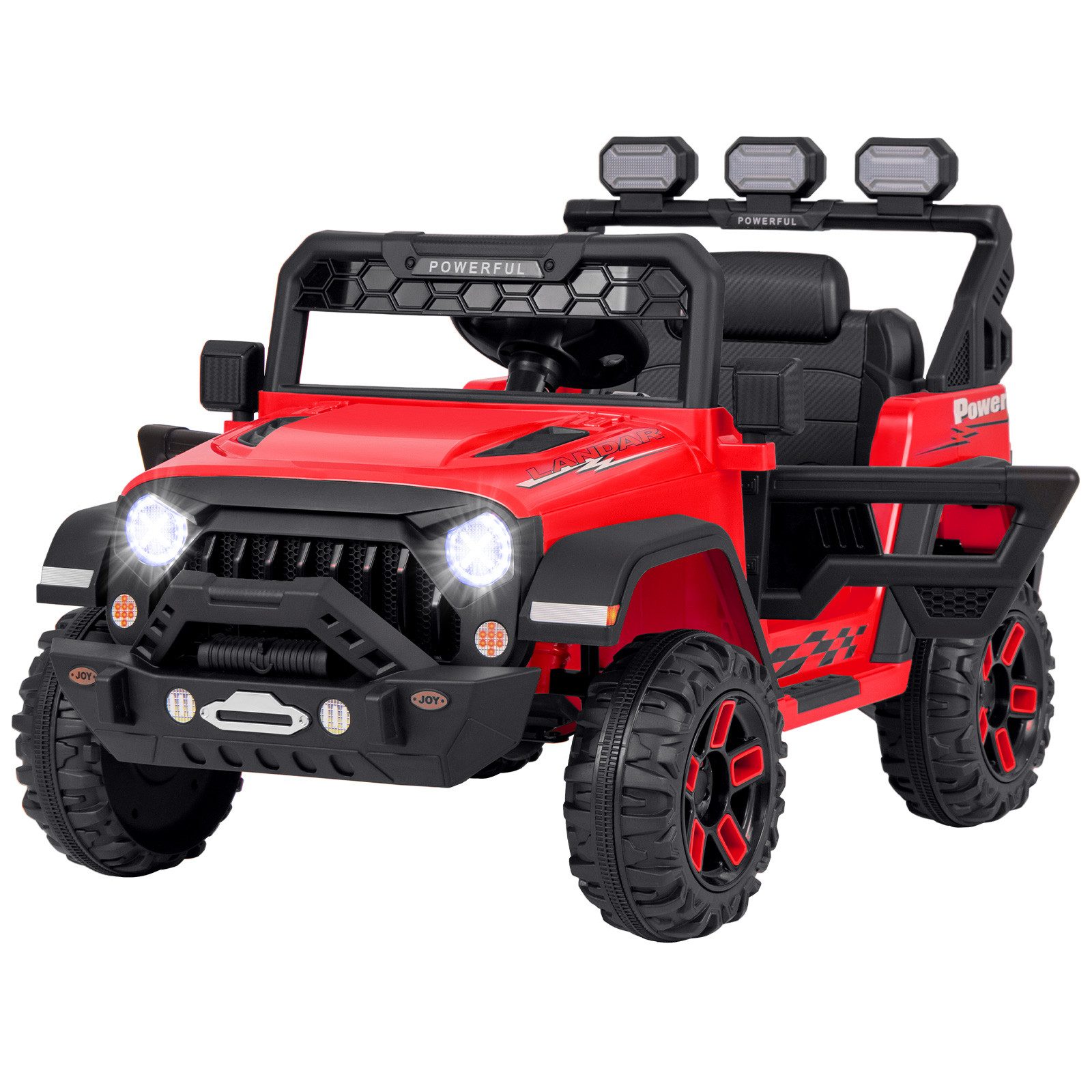 COSTWAY Elektro-Kinderauto, Elektroauto, Jeep mit 2,4G