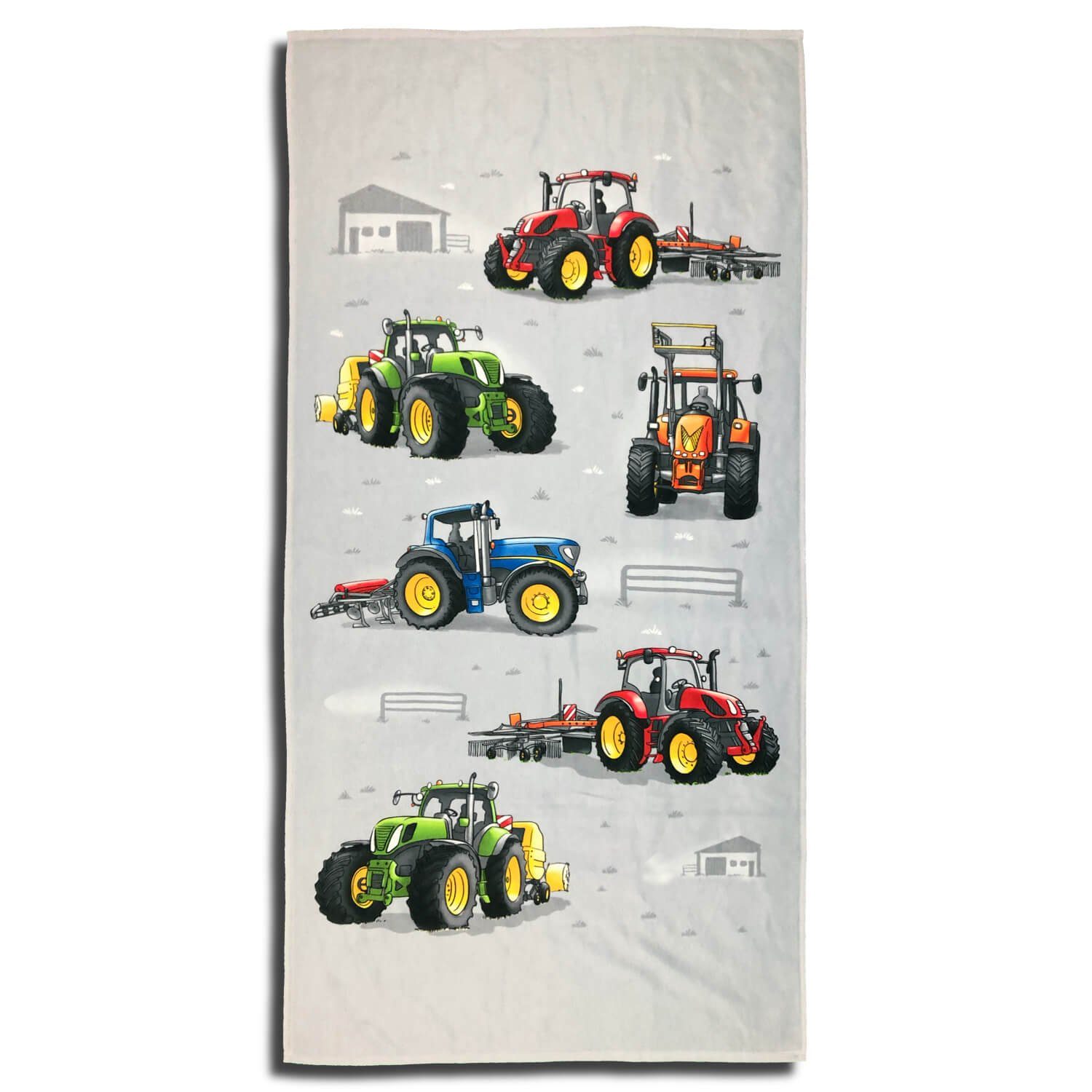 ESPiCO Strandtuch Traktor, Frottee-Velour (1-St), Landmaschinen,