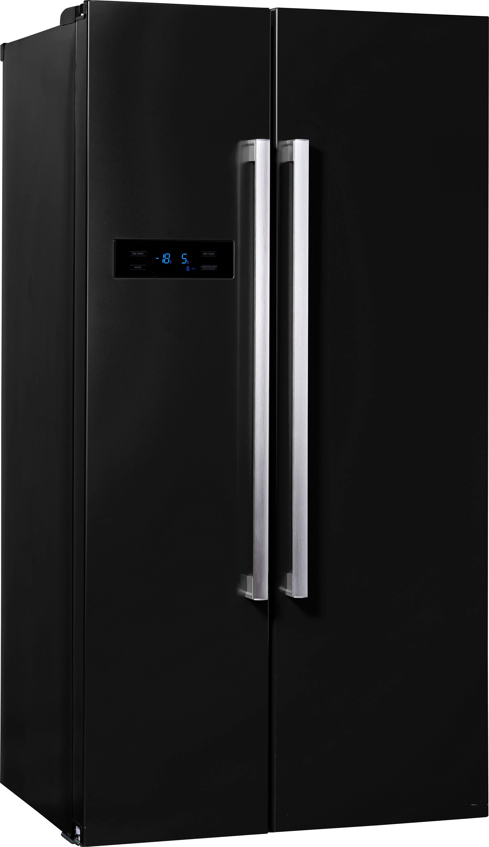 Hanseatic Side-by-Side HSBS17990DBK, 176,5 cm hoch,