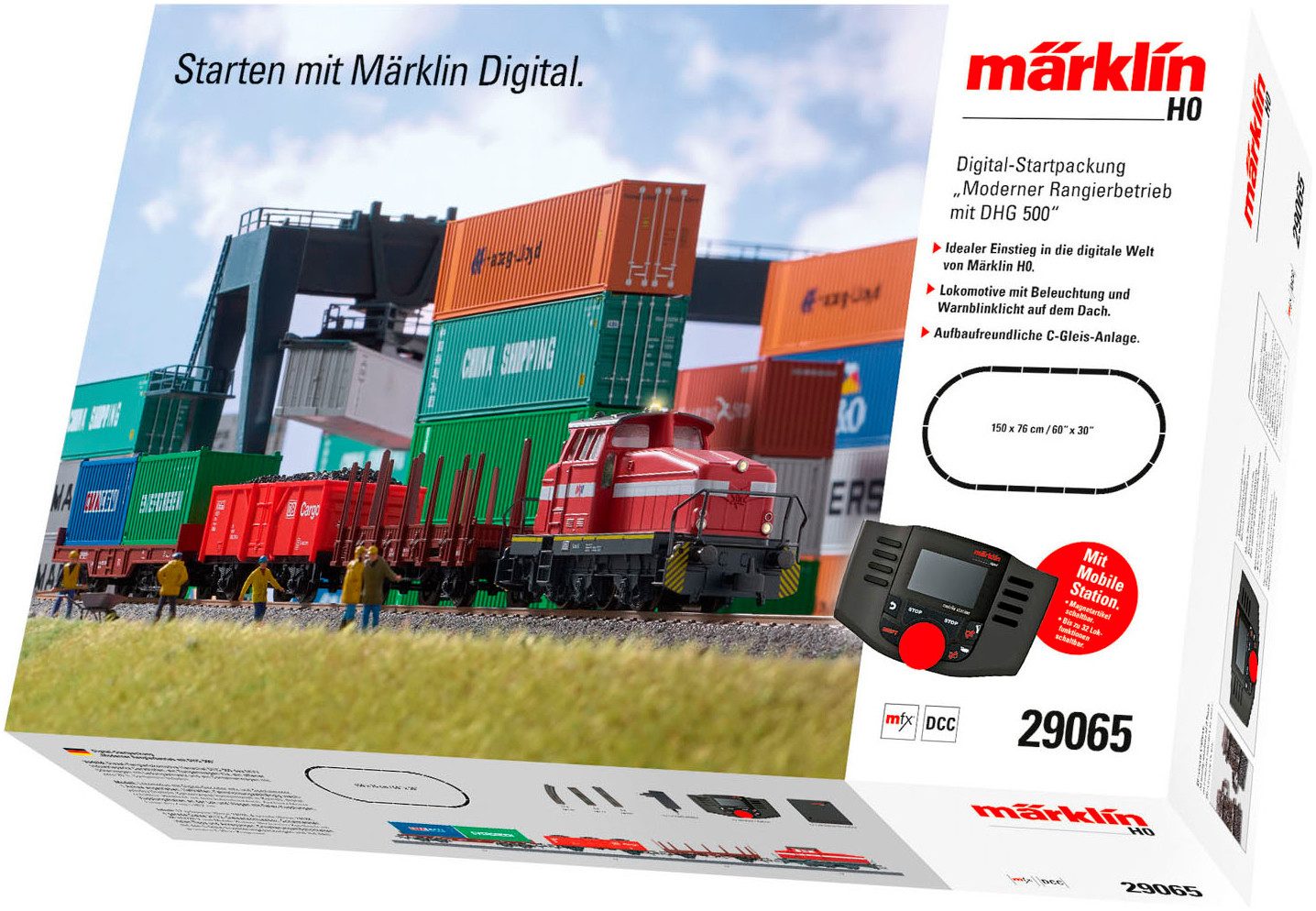 Märklin Modelleisenbahn-Set Digital-Startpackung Moderner Rangierbetrieb mit