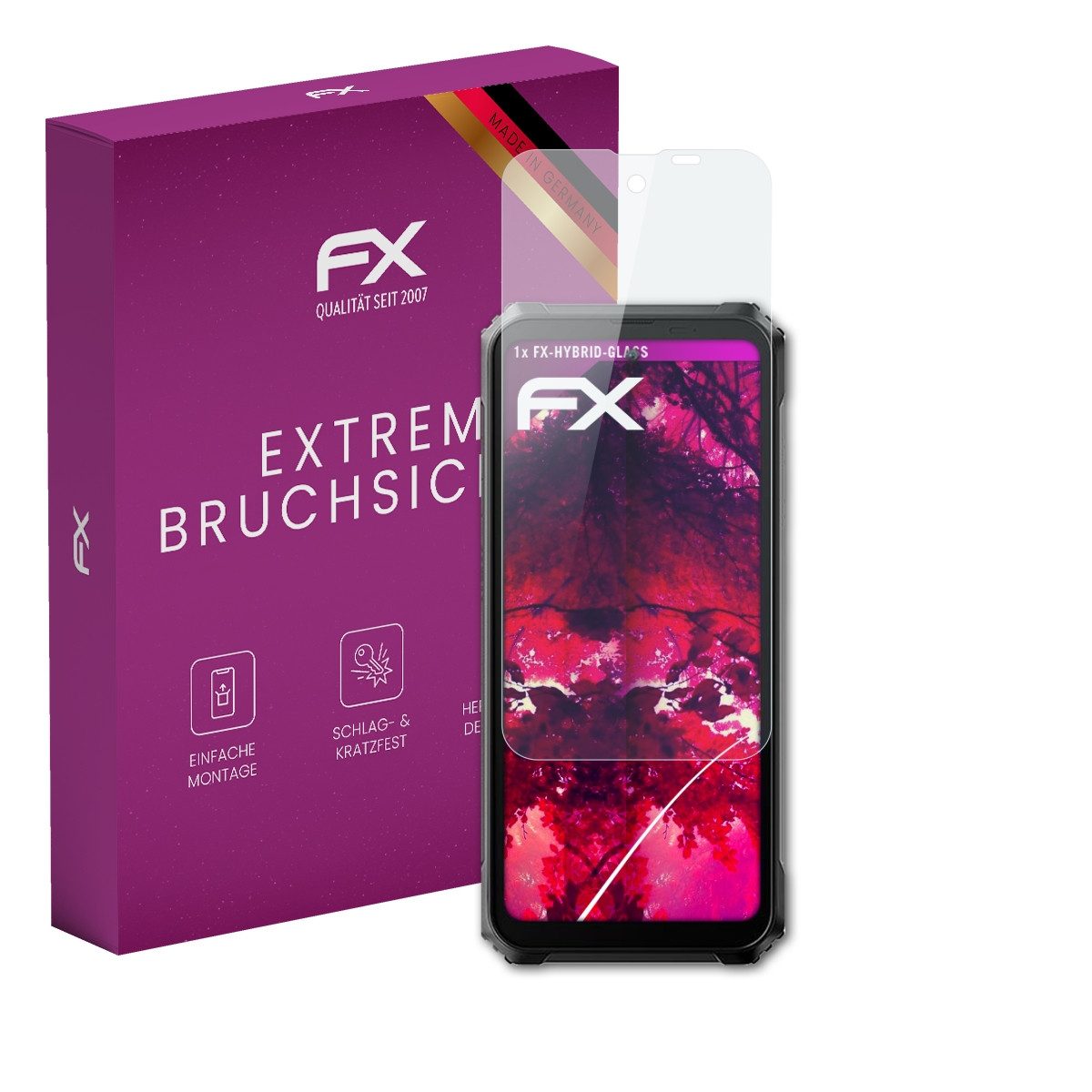 atFoliX Schutzfolie Panzerglasfolie für Blackview BL9000