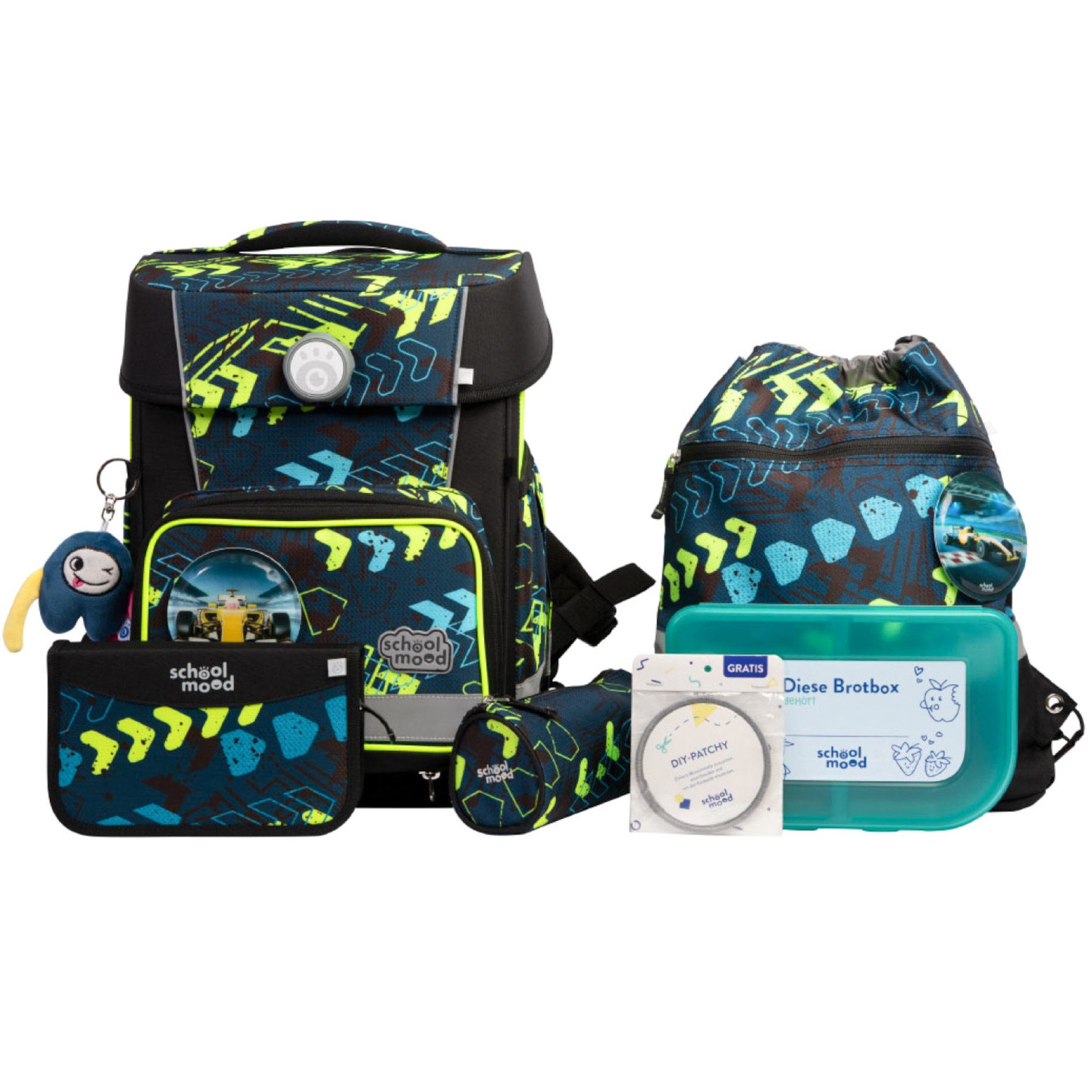 SCHOOL-MOOD® Schulranzen Champion Pro 7-teiliges Schulranzen-Set