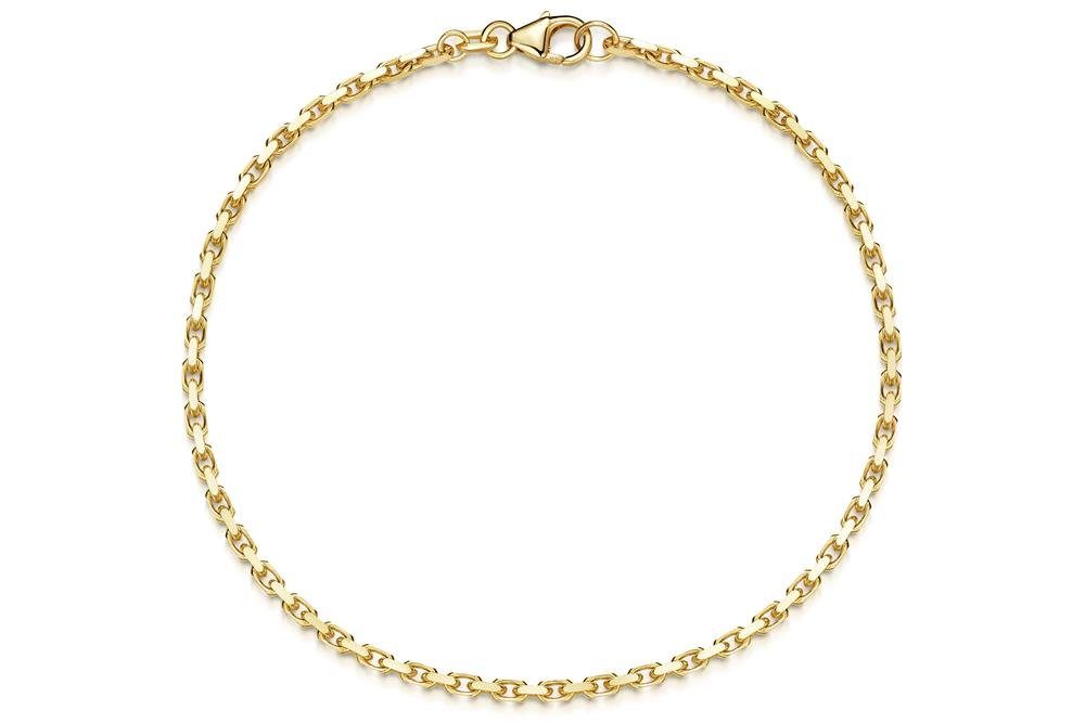Silberkettenstore Goldarmband Ankerkette 2mm Armband -