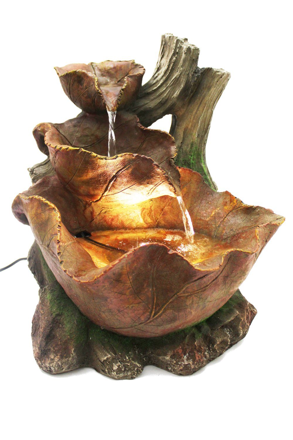Arnusa Zimmerbrunnen Herbstlaub Gartenbrunnen BK853, mit
