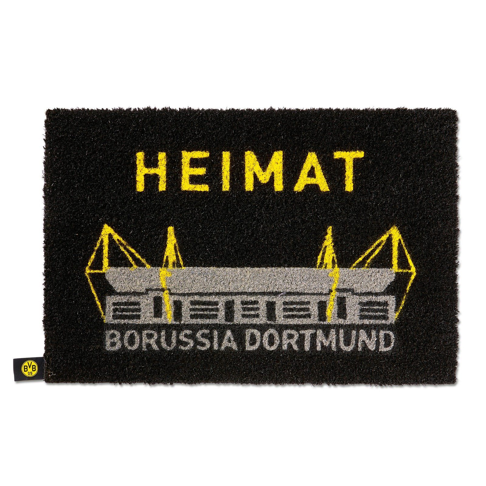 BVB Fußmatte BVB-Fußmatte, rechteckig, Höhe: 2