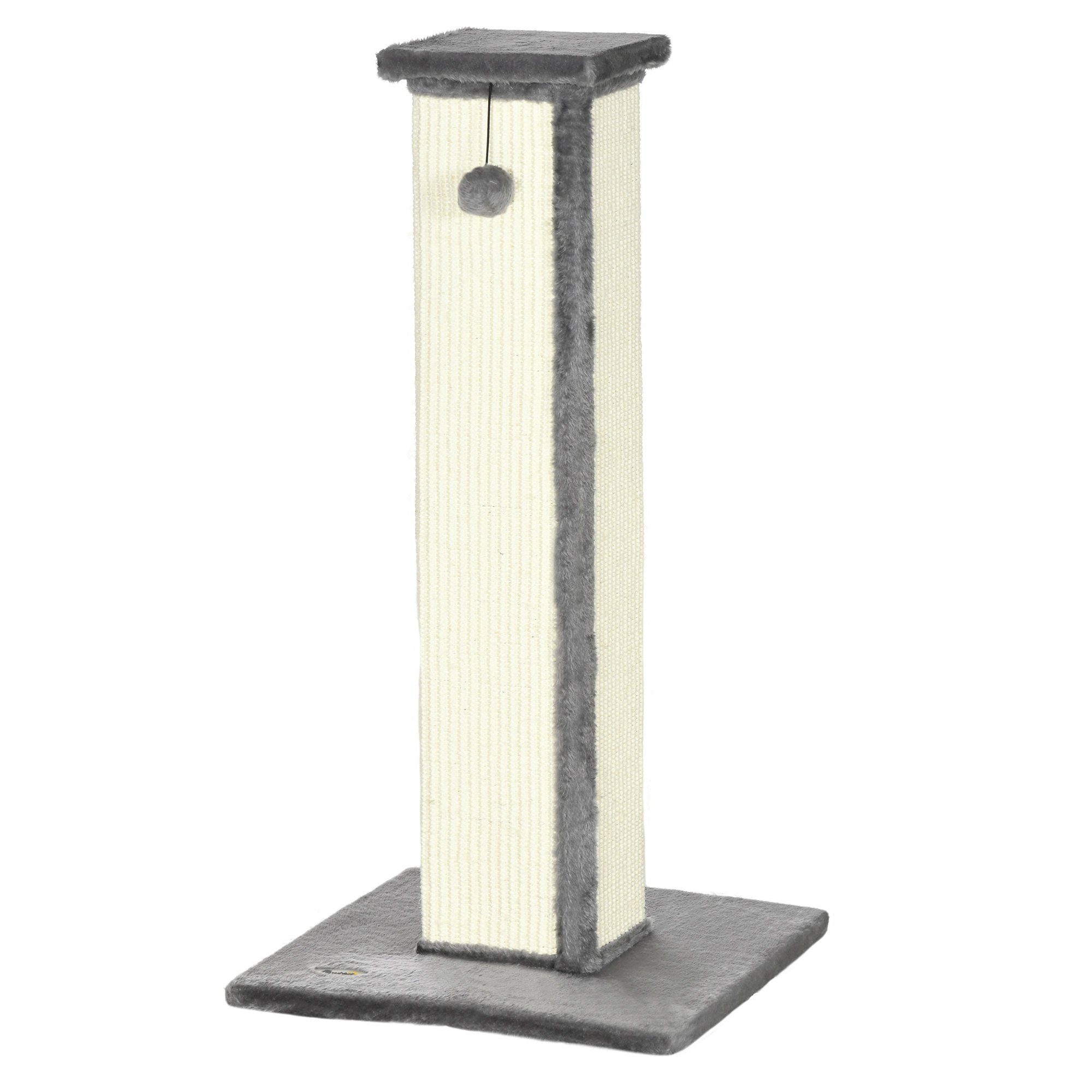 PawHut Kratzbaum Kratzstamm, 81cm Kratzsäule, Sisal-Katzenkratzbaum