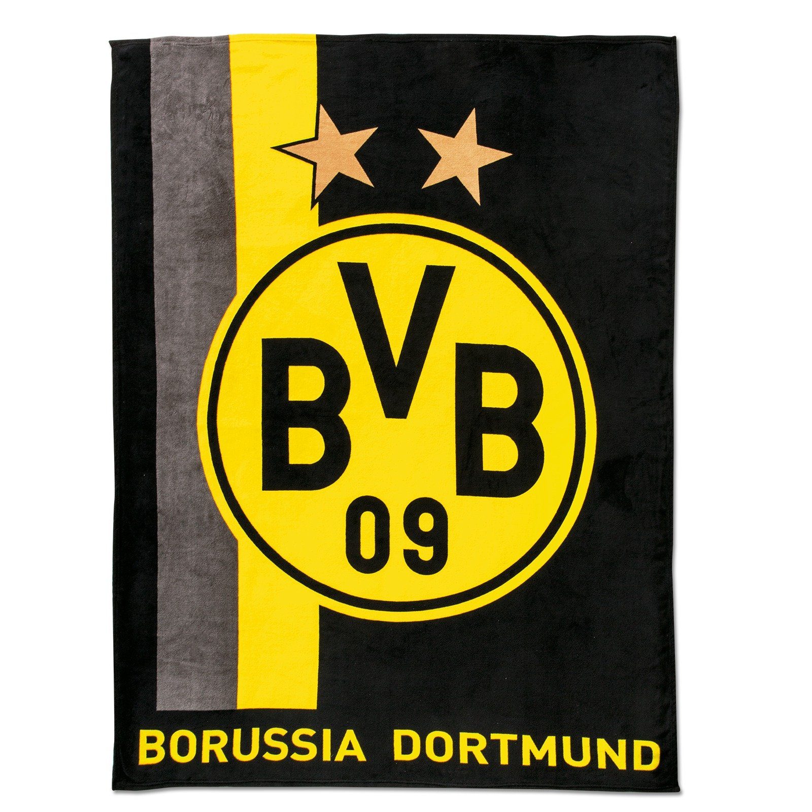 BVB Kopfkissen BVB-Fleecedecke mit Streifenmuster, Füllung: